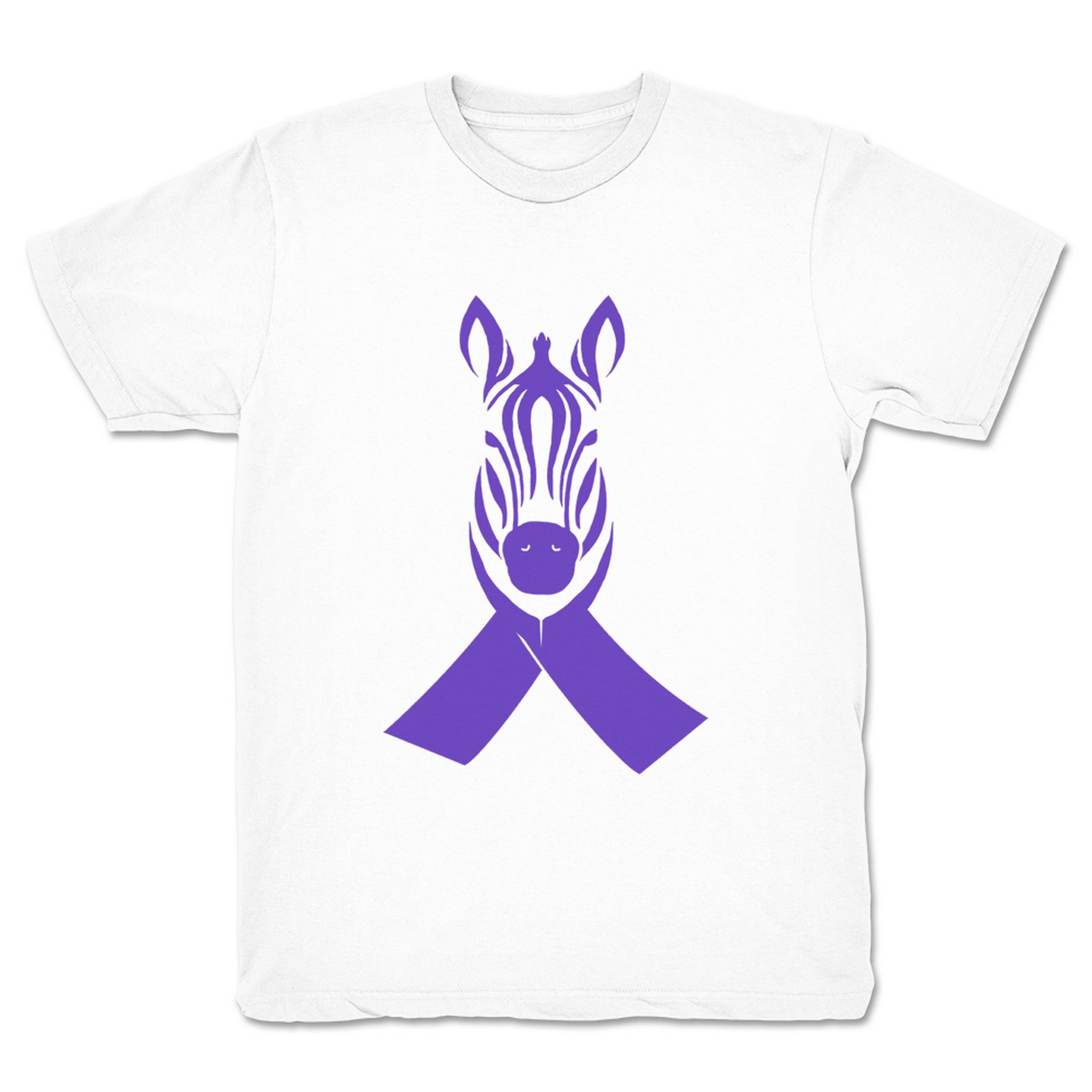 Dustin James Zebra Ribbon Youth Tee White