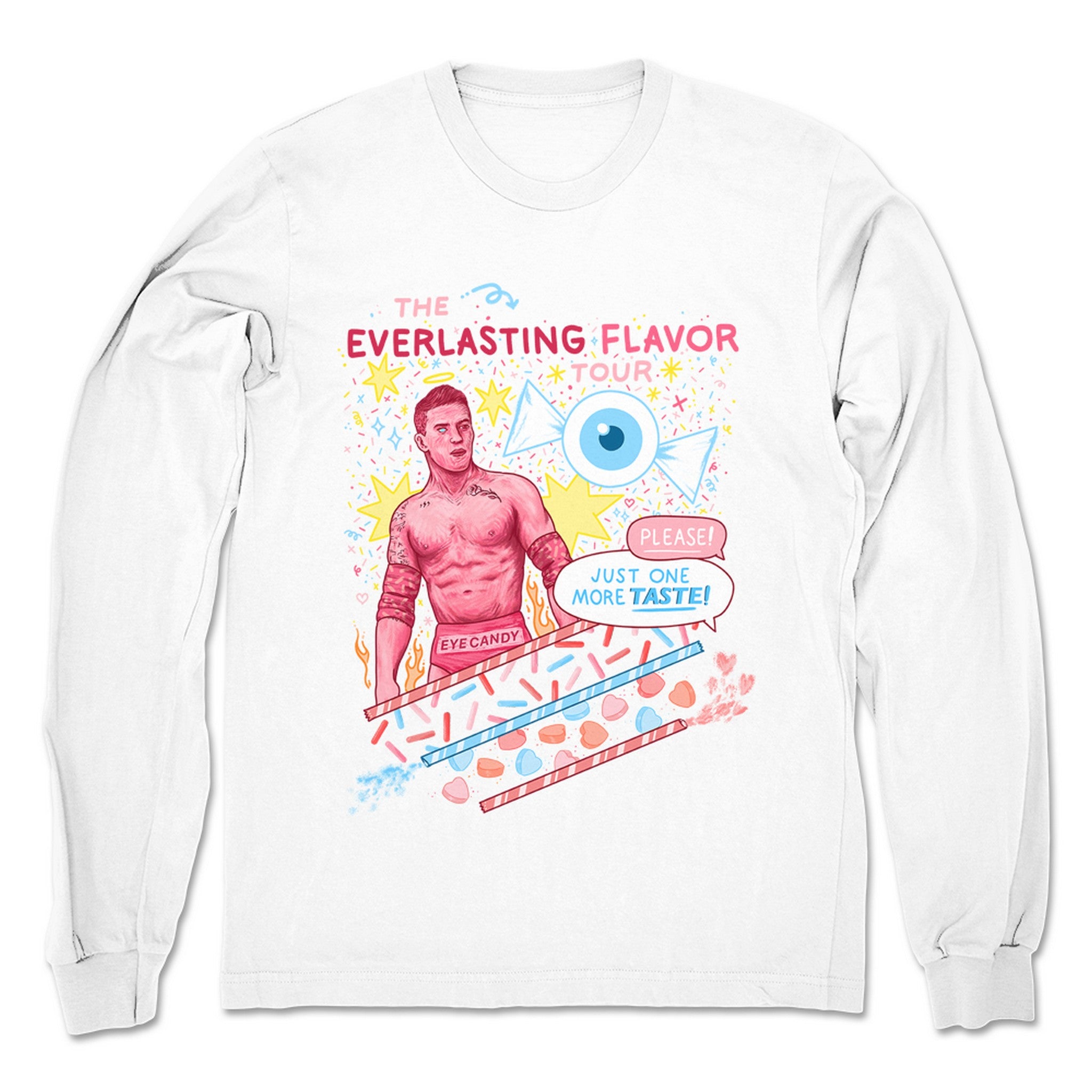 Eye Candy Elliott Everlasting Flavor Unisex Long Sleeve White