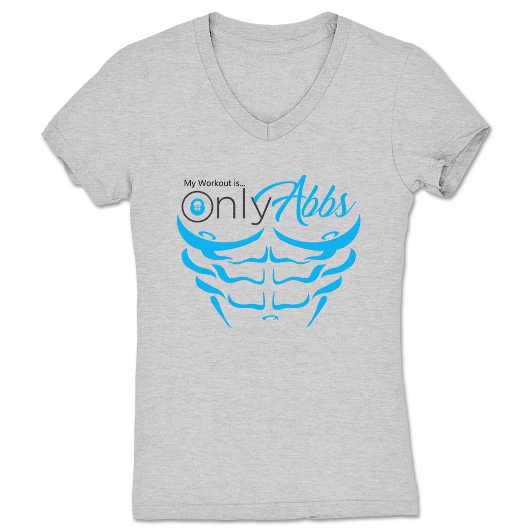 ABBS OnlyABBS Women's V-Neck Heather Grey