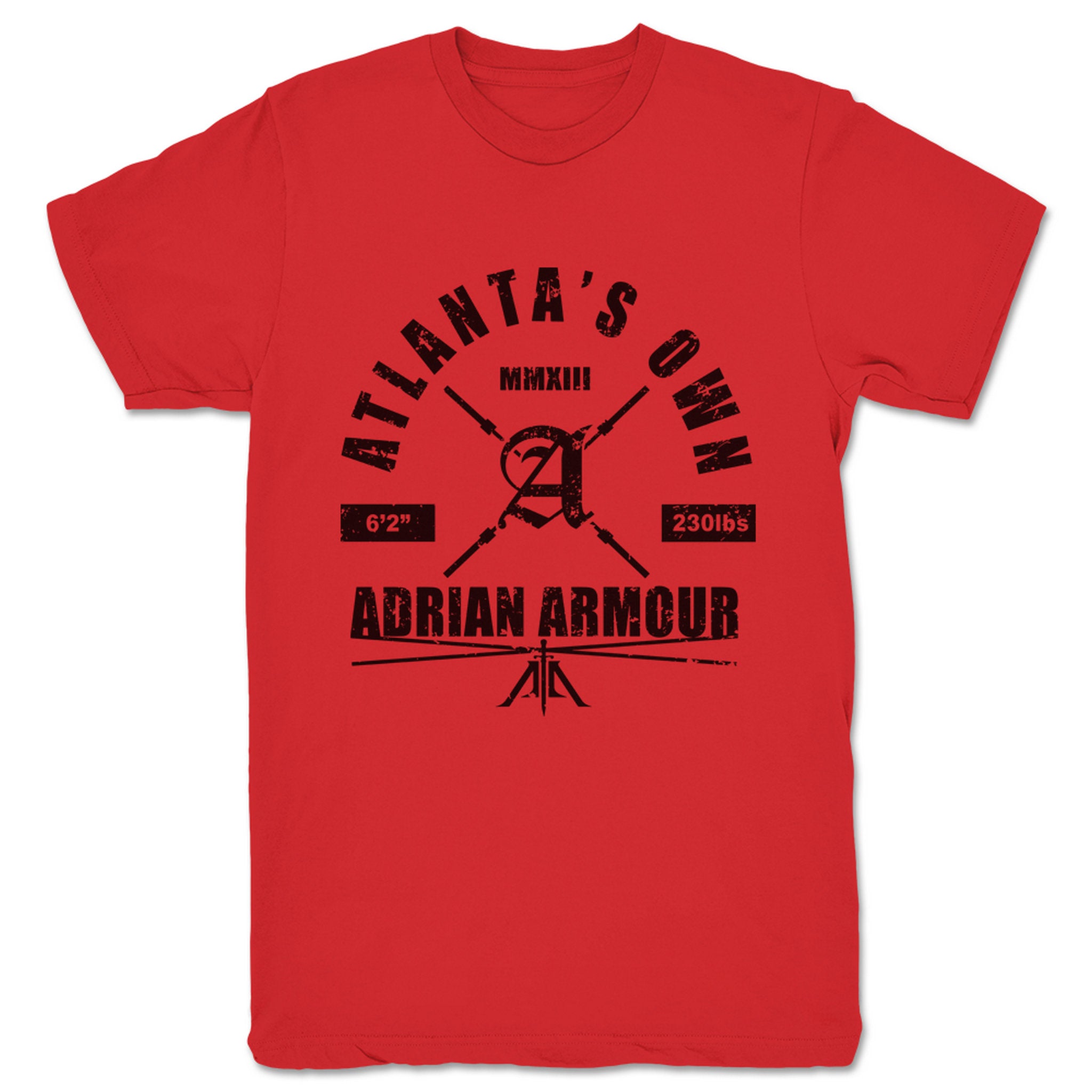 Adrian Armour Atlanta's Own Unisex Tee Red (w/ Black Print)