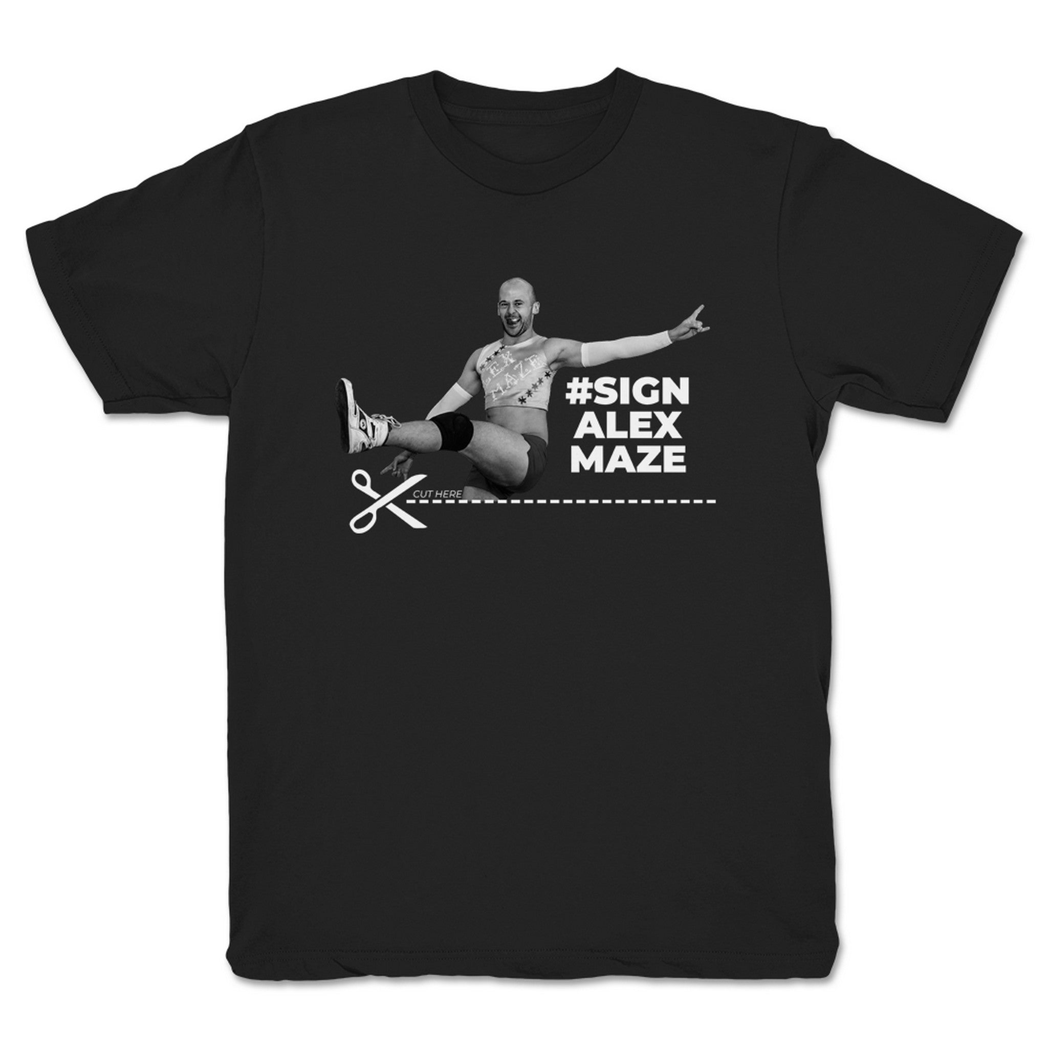 Alex Maze #SignAlexMaze Youth Tee Black
