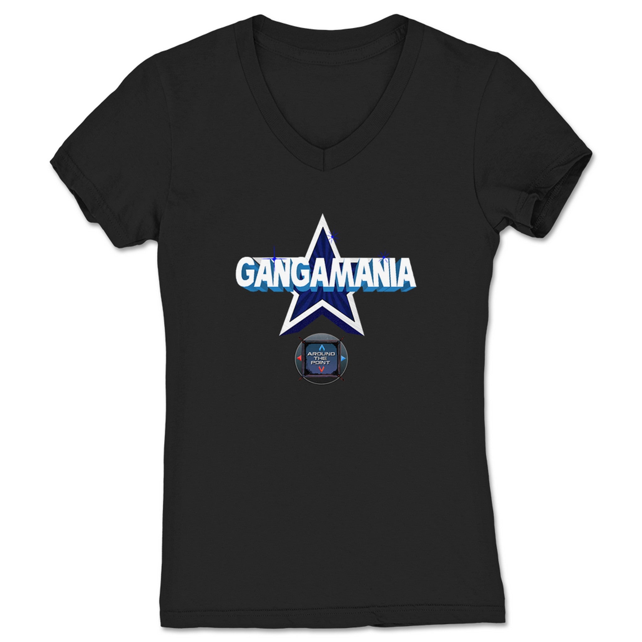 Around the Point GangaMania Women's V-Neck Black