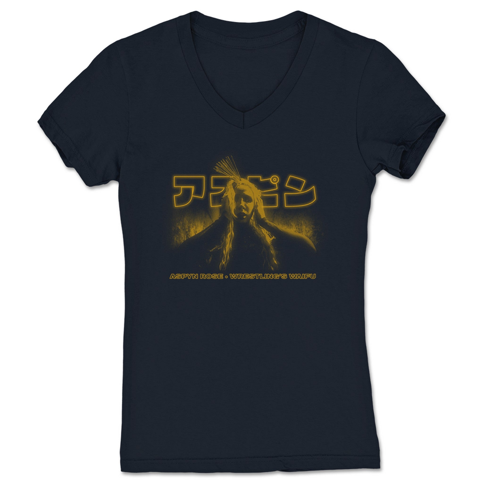 Aspyn Rose Deathmatch Mermaid Women's V-Neck Navy