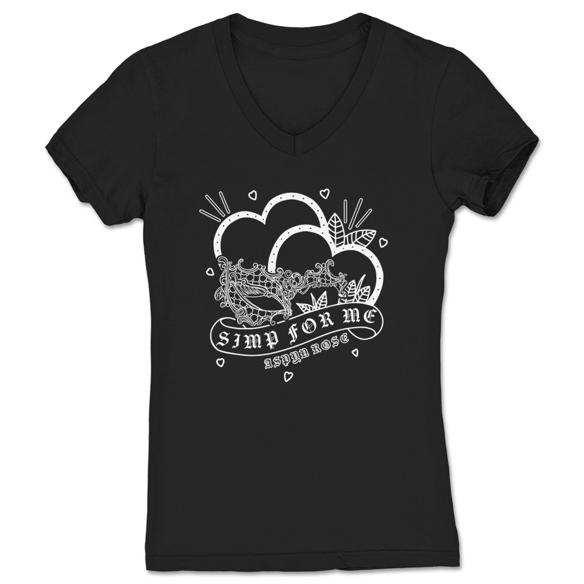 Aspyn Rose Simp for Me Women's V-Neck Black