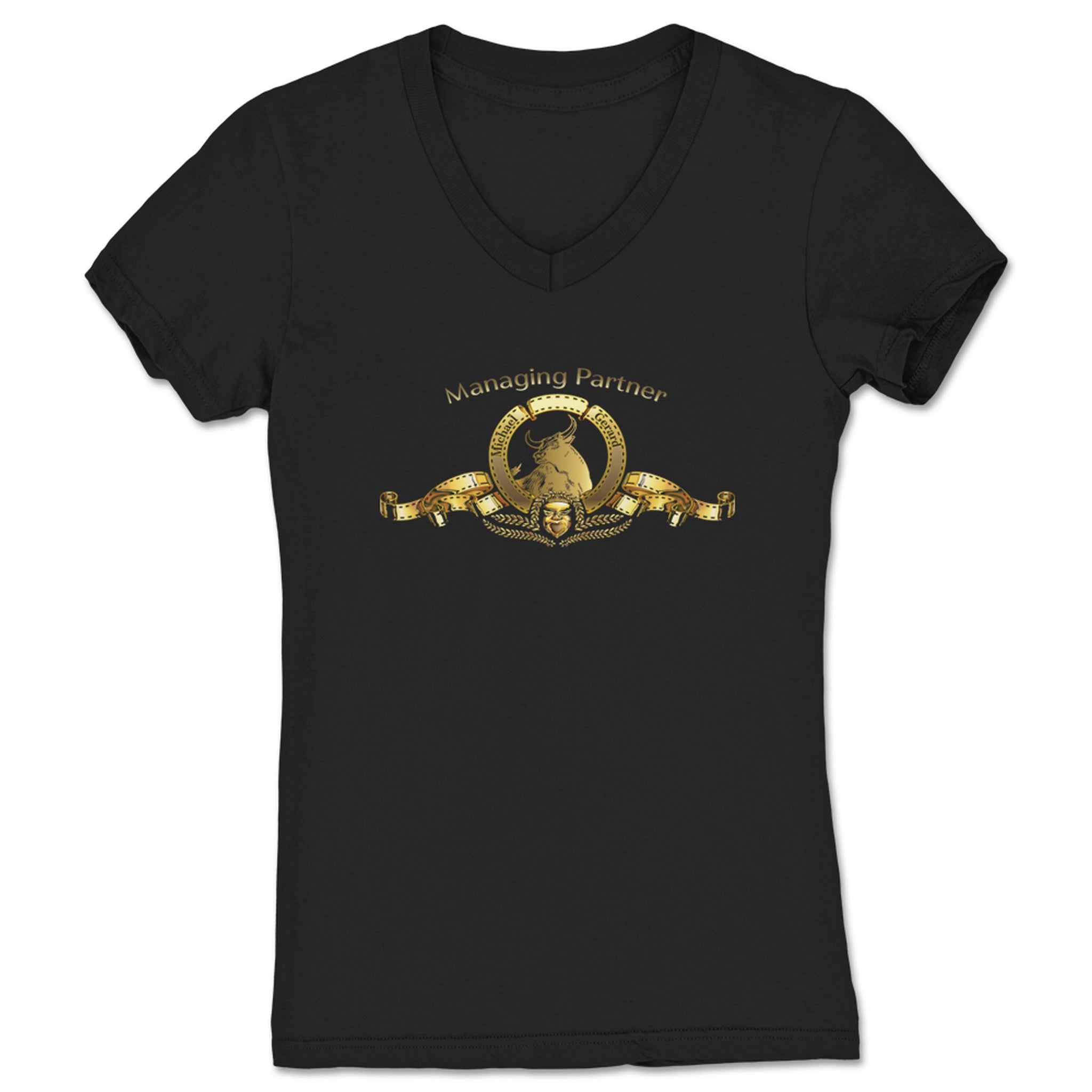 Atlantic Pro Wrestling Managing Partner Women's V-Neck Black