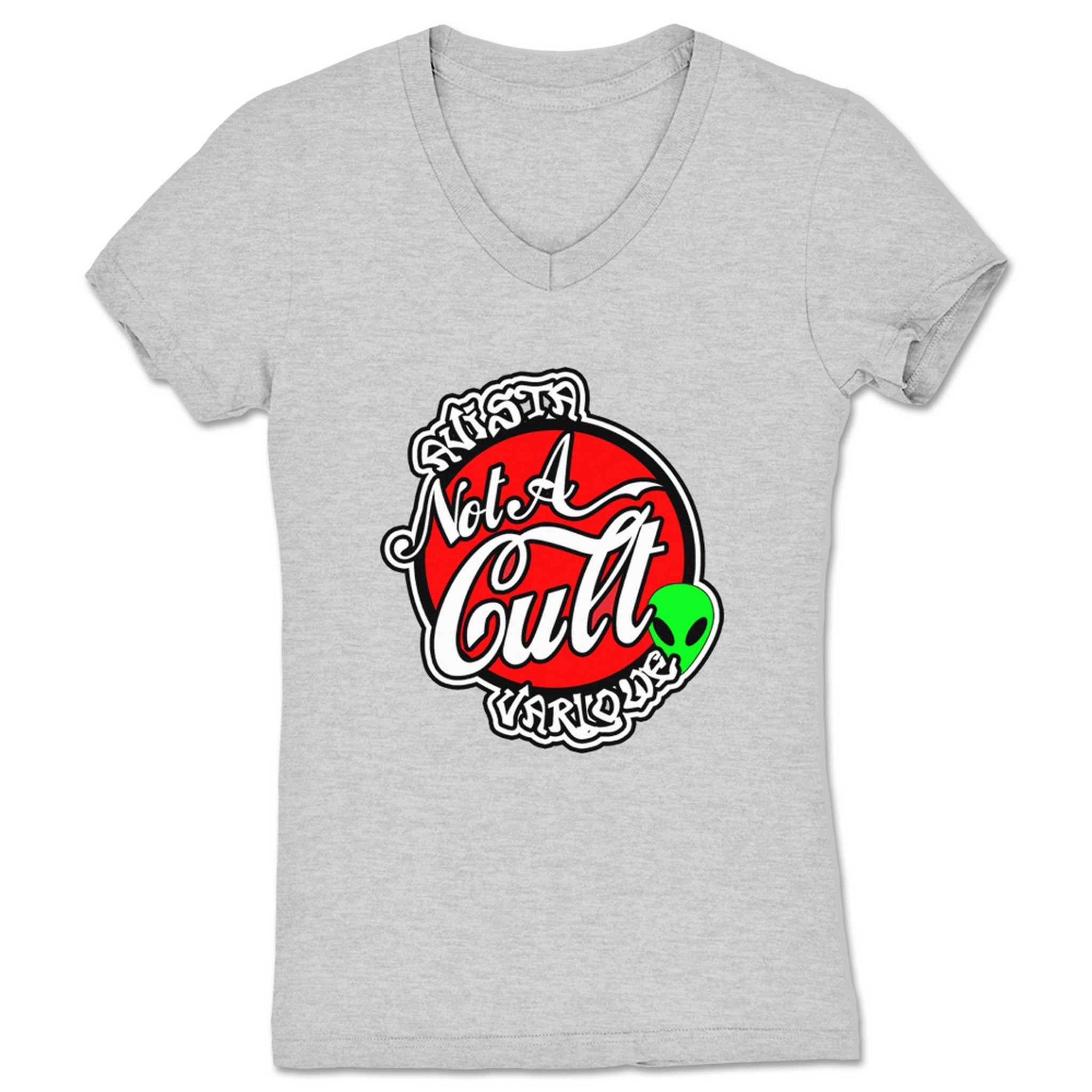 Avista Varlowe Not a Cult Women's V-Neck Heather Grey