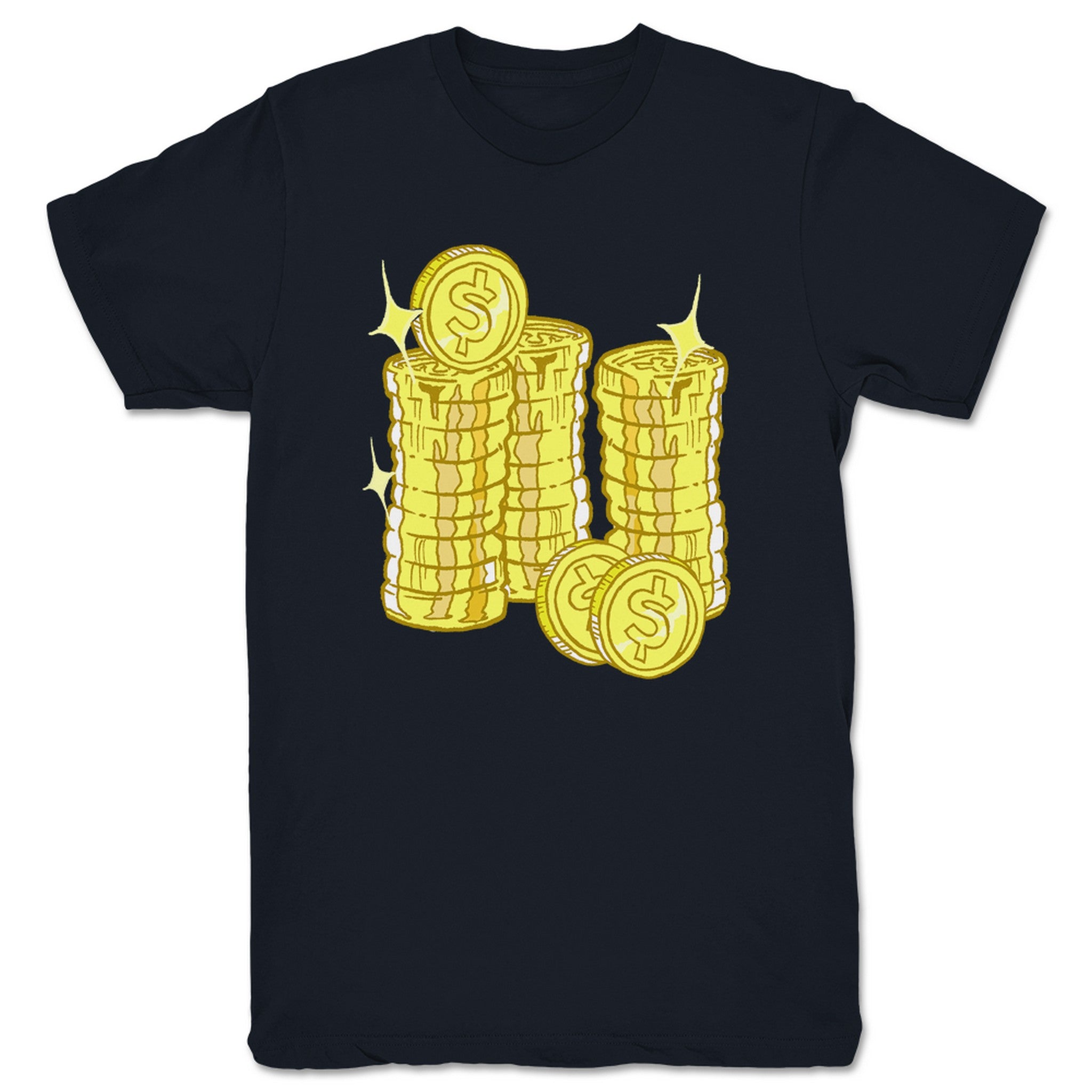 Big Money Big Money Coins Unisex Tee Navy