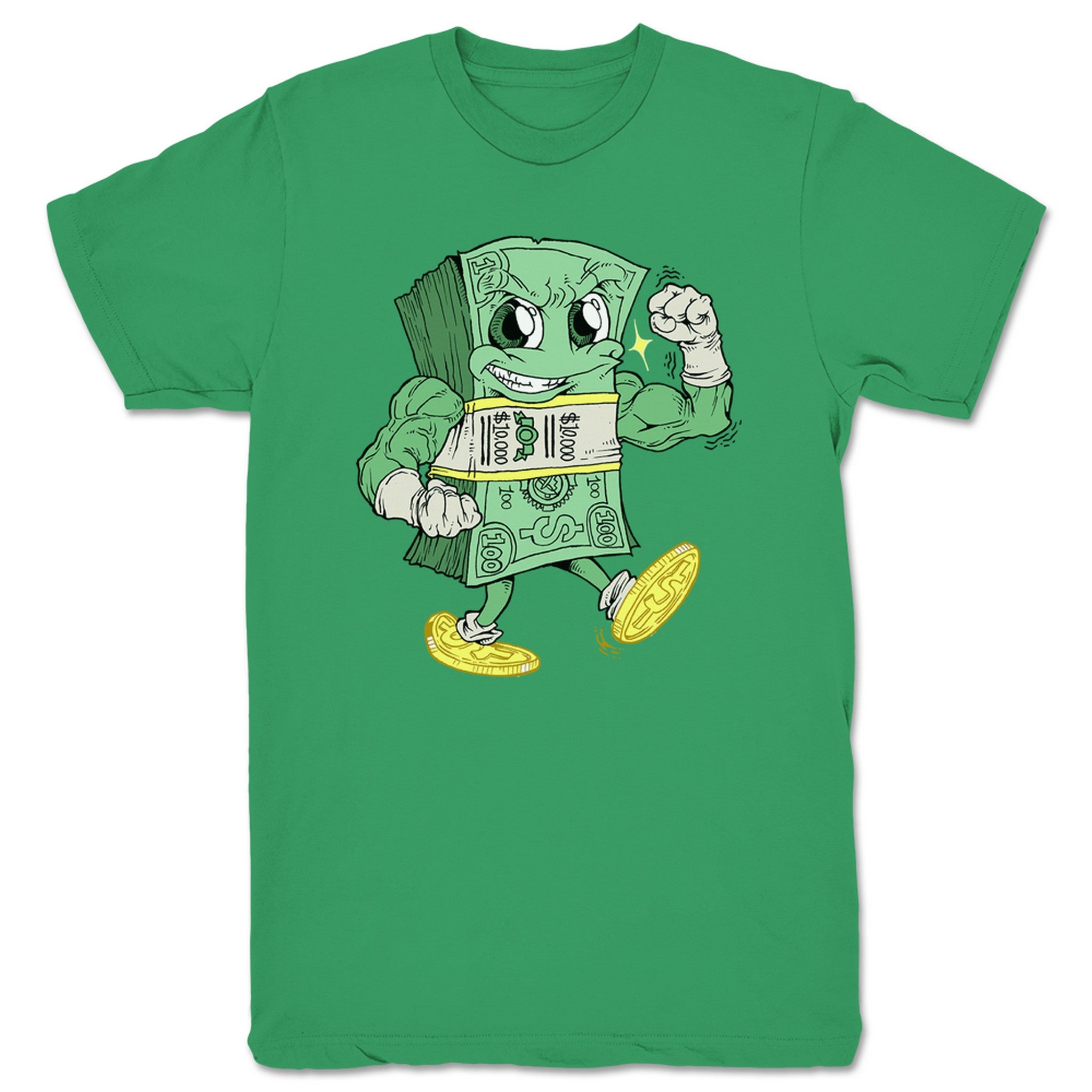 Big Money Money Man Unisex Tee Kelly Green