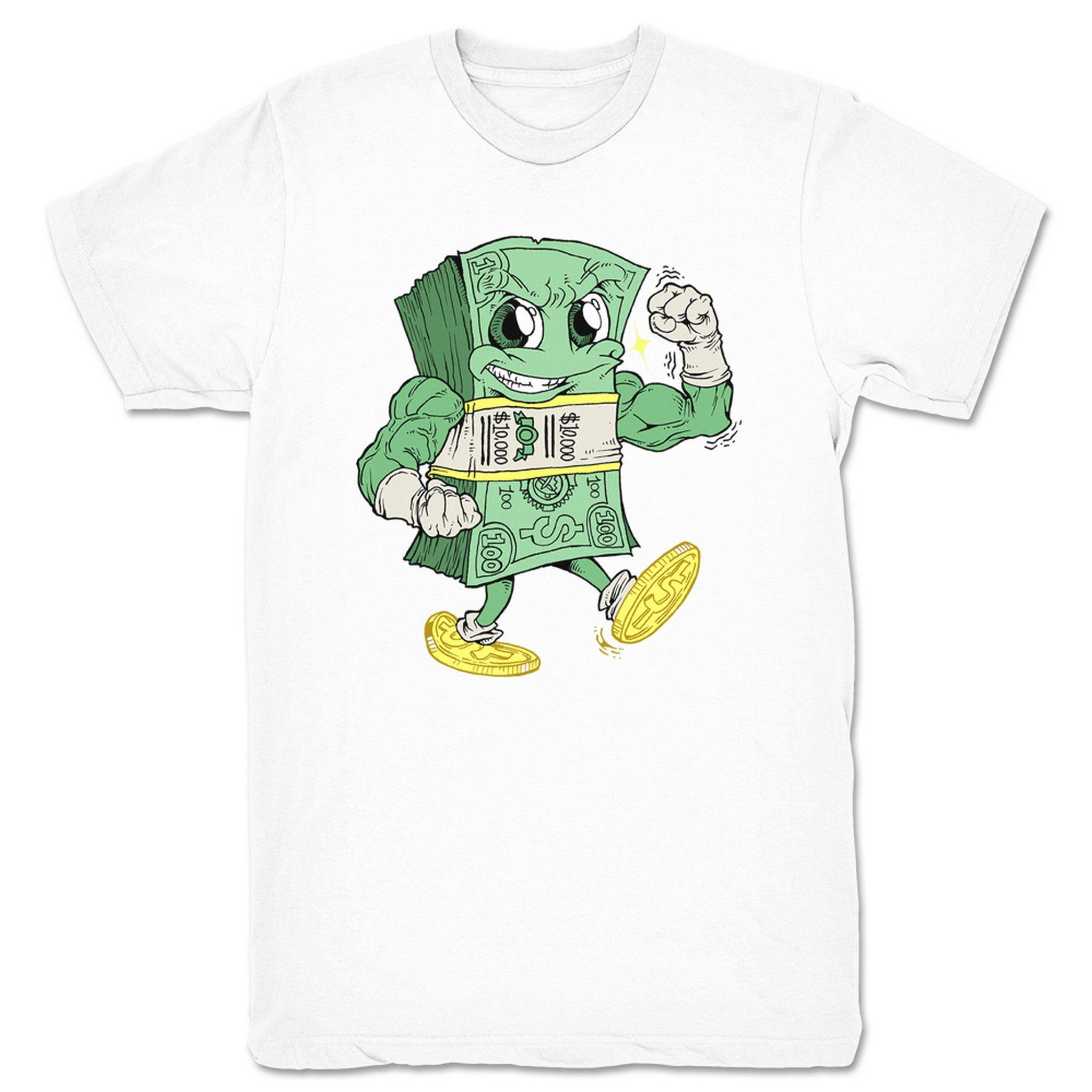 Big Money Money Man Unisex Tee White