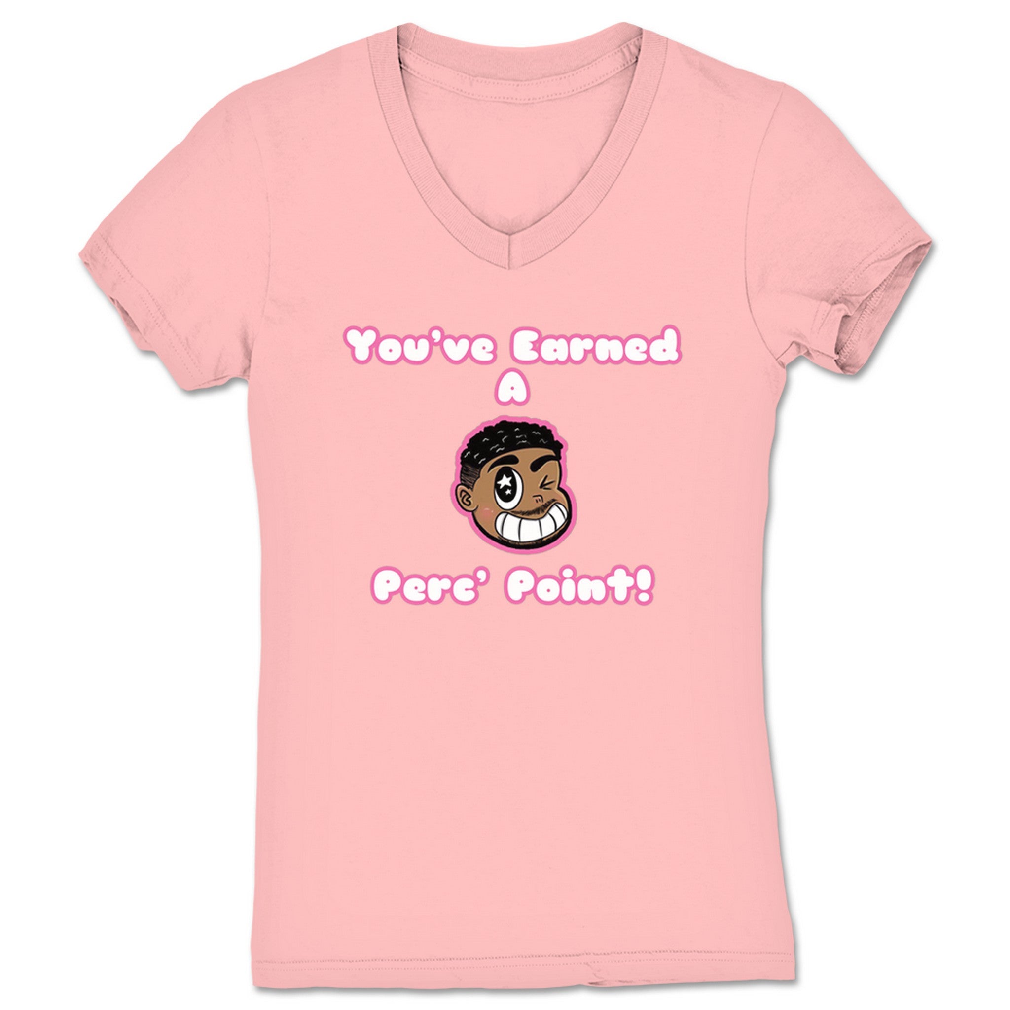 Big Perc' Perc' Point Women's V-Neck Pink