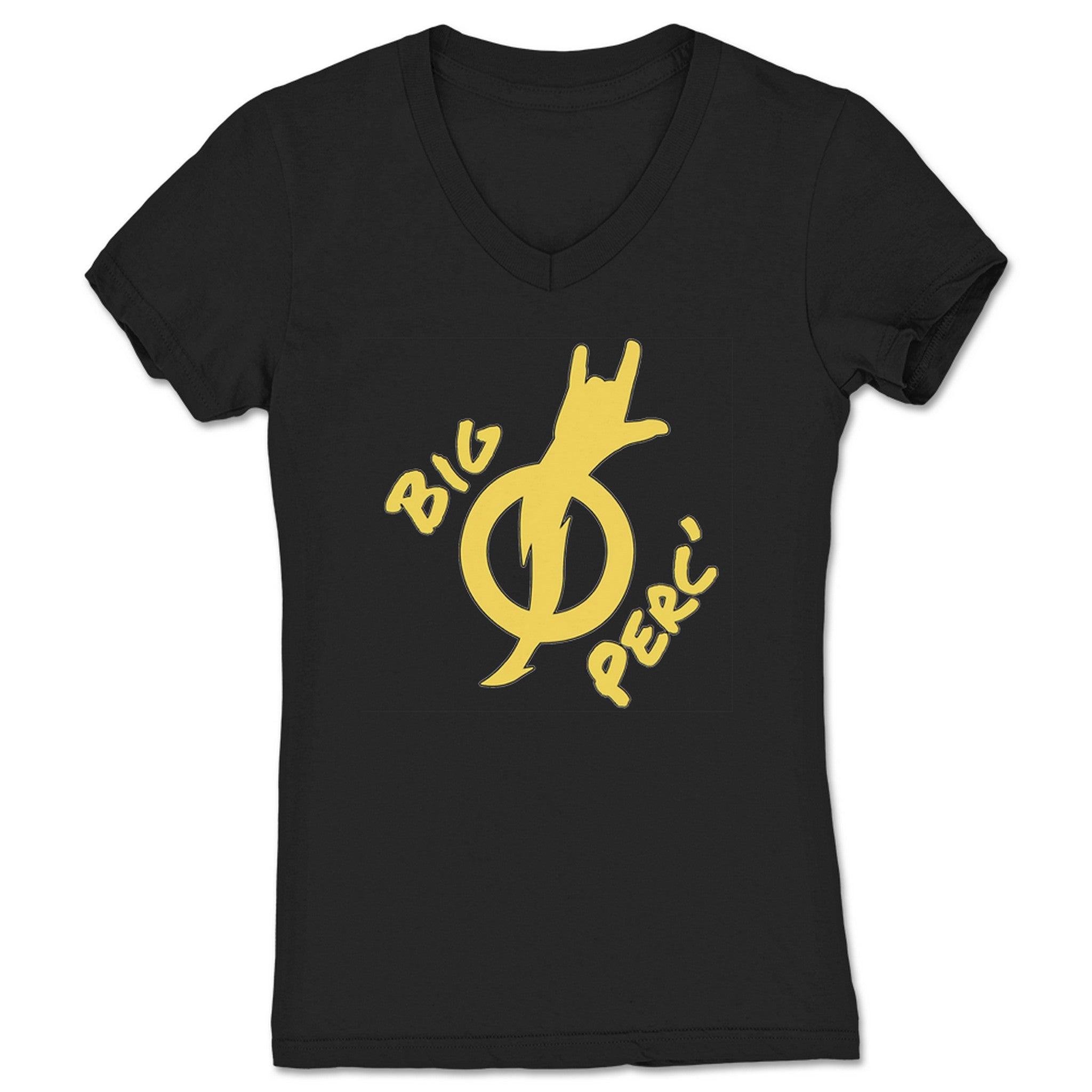 Big Perc' Static Perc' Women's V-Neck Black