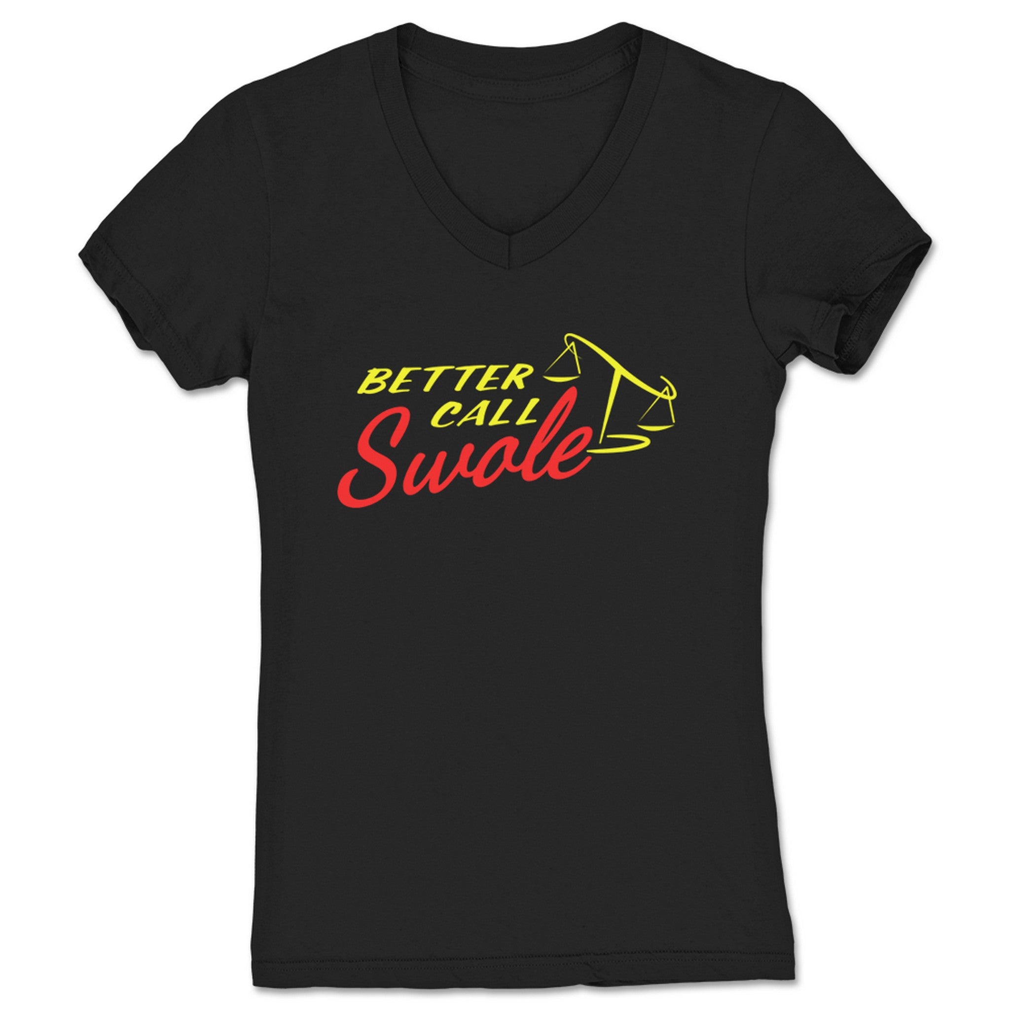 Big Swole Better Call Swole Women's V-Neck Black