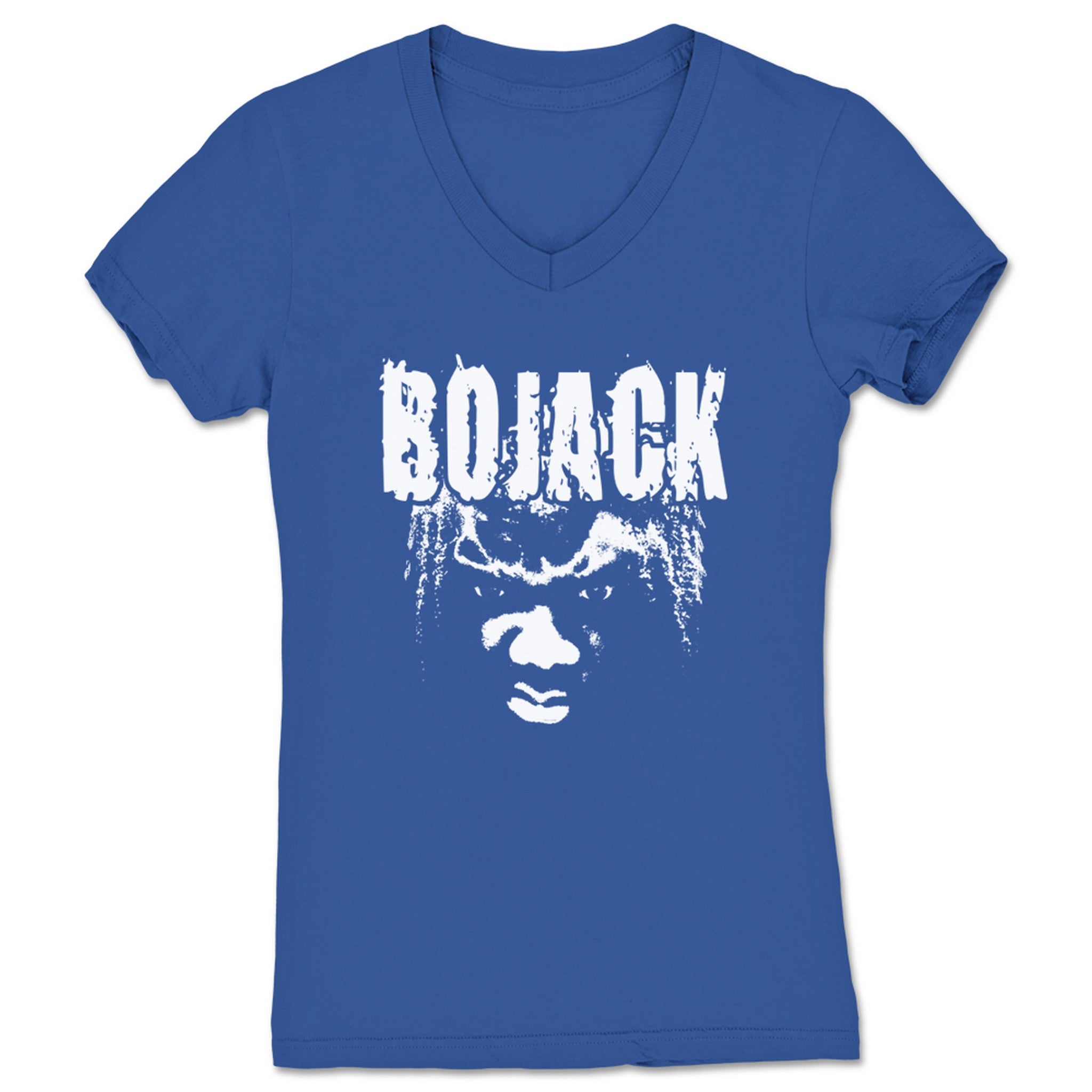 Bojack OG Bojack White Women's V-Neck Royal Blue
