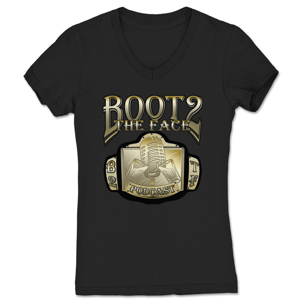 Boot 2 the Face B2TF Champions Women's V-Neck Black