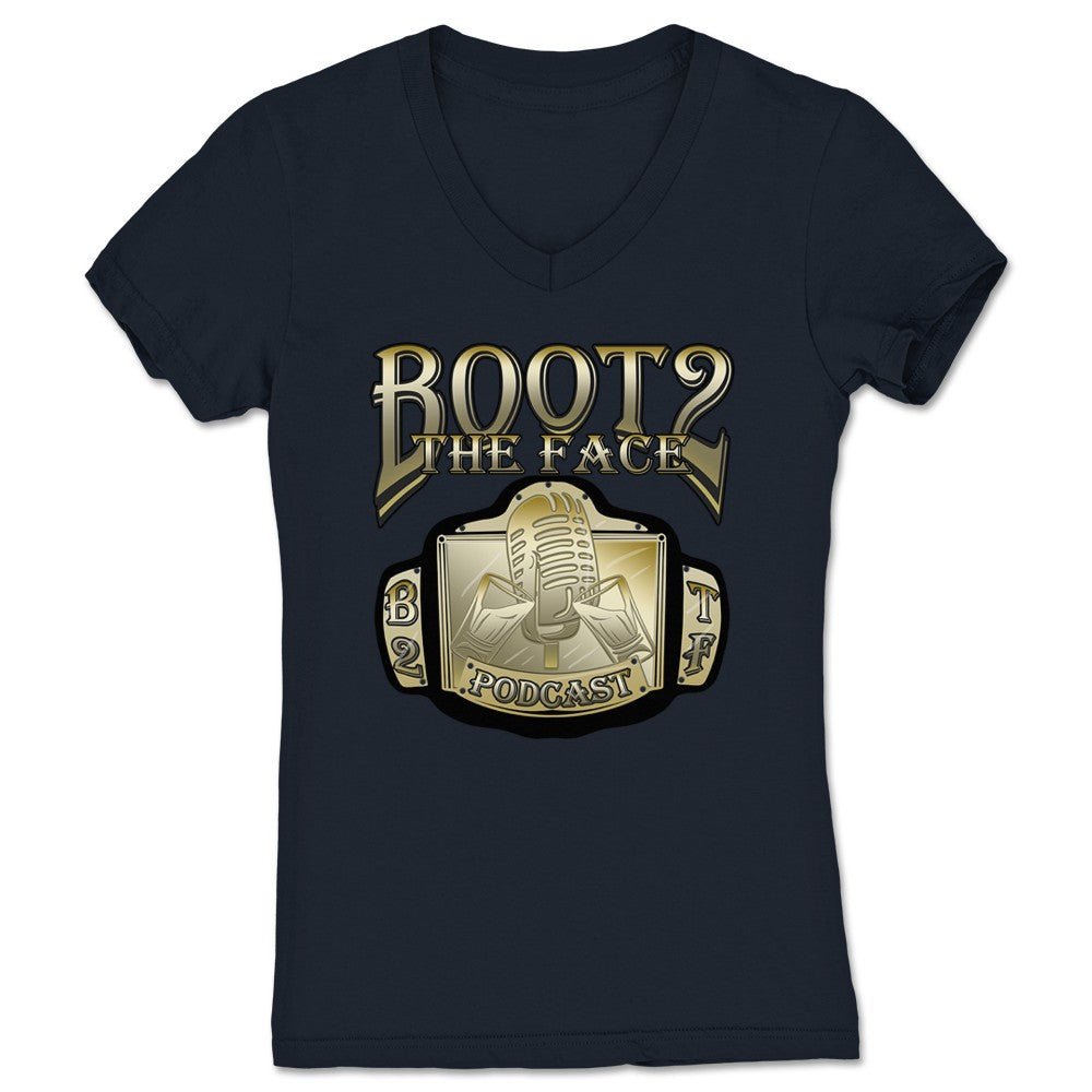 Boot 2 the Face B2TF Champions Women's V-Neck Navy