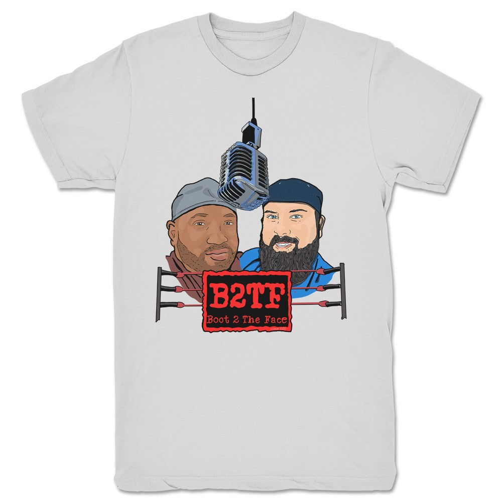 Boot 2 the Face Chris and Marty Unisex Tee Light Grey