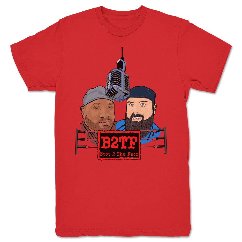 Boot 2 the Face Chris and Marty Unisex Tee Red