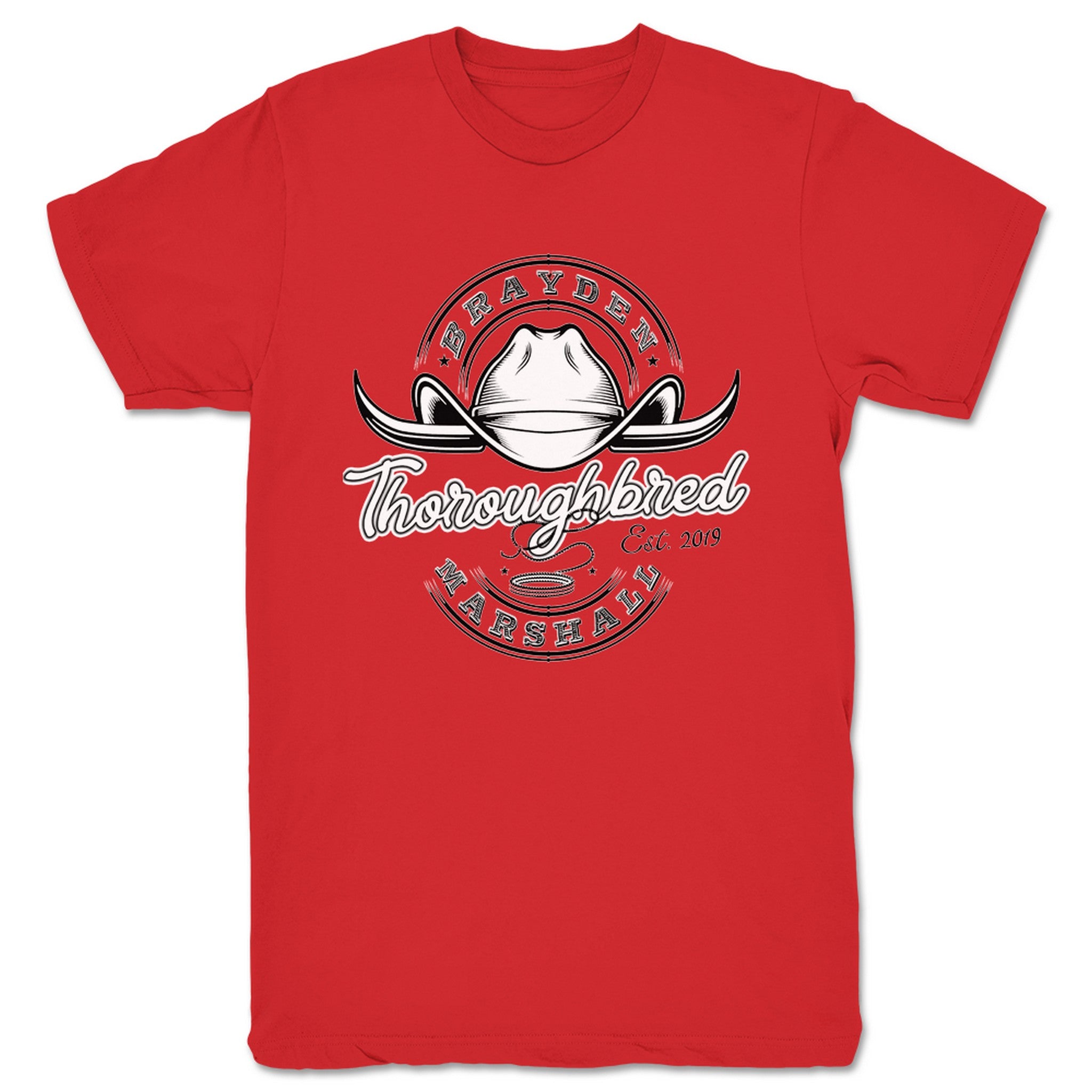 Brayden Marshall Thoroughbred Unisex Tee Red