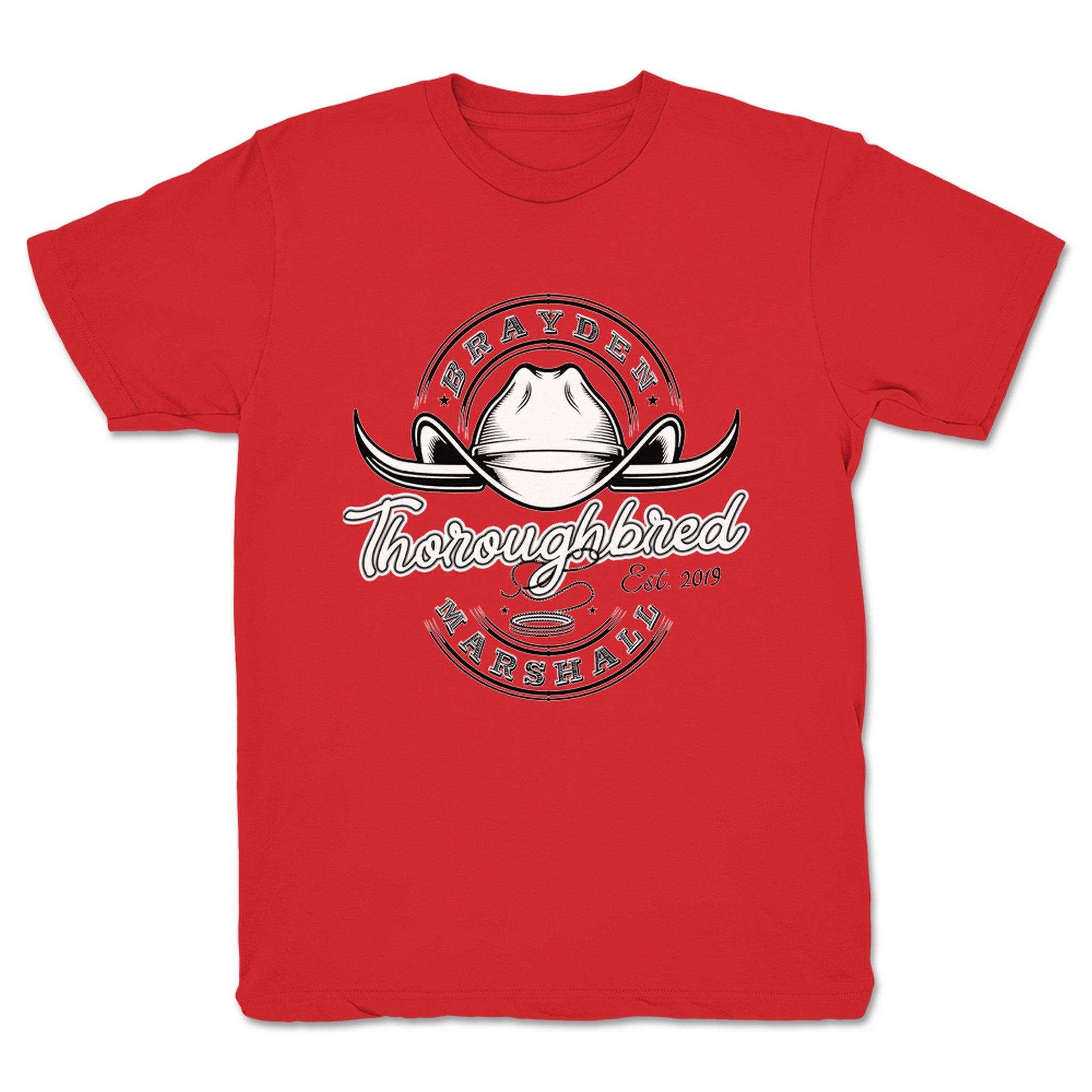 Brayden Marshall Thoroughbred Youth Tee Red