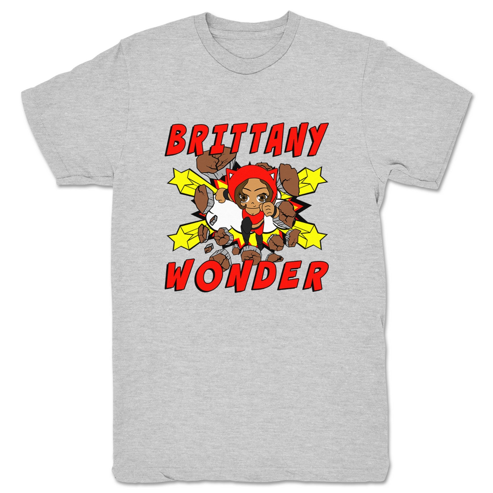 Brittany Wonder Brittany Wonder Wall Unisex Tee Heather Grey