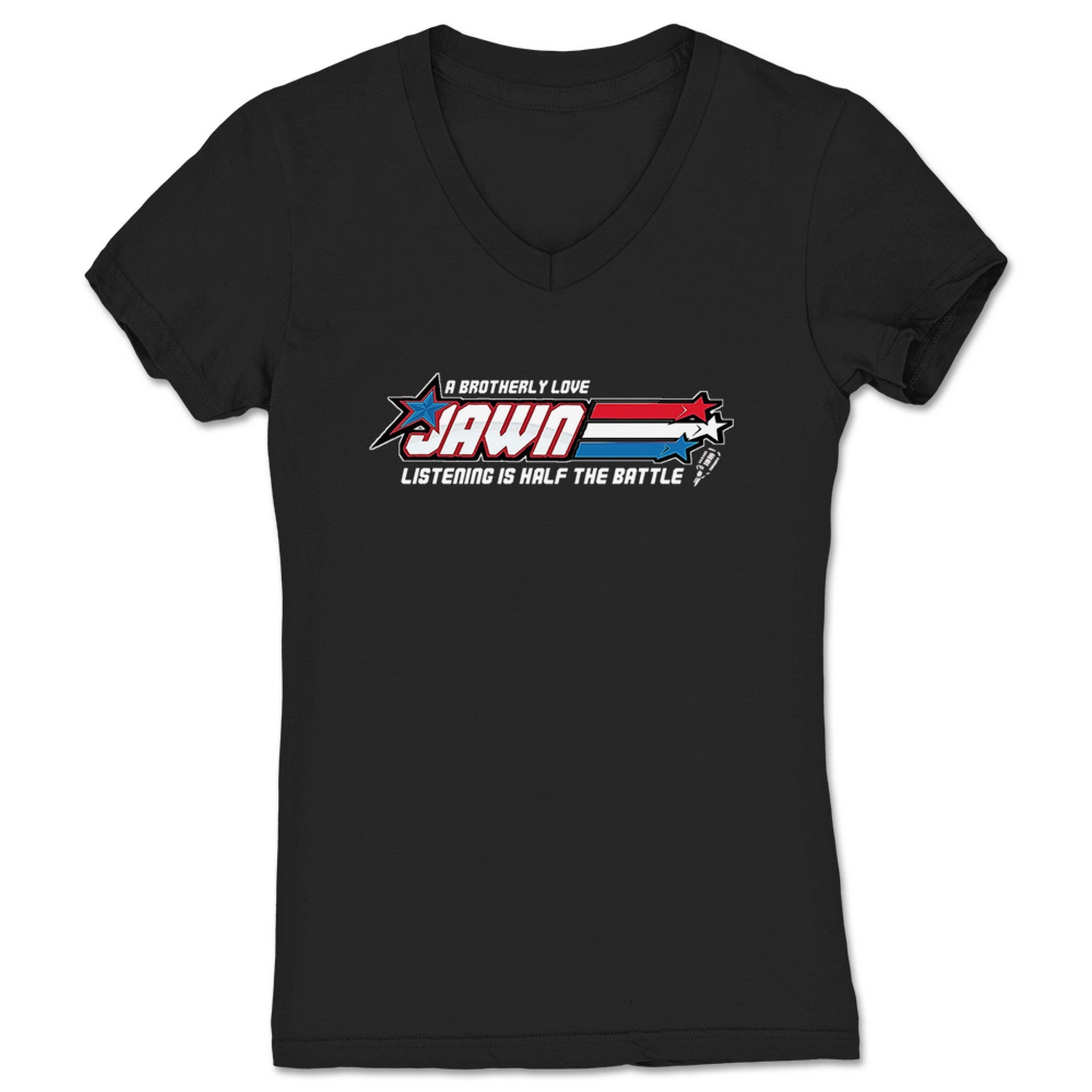 Brotherly Love Wrestling A Brotherly Love Jawn Women's V-Neck Black