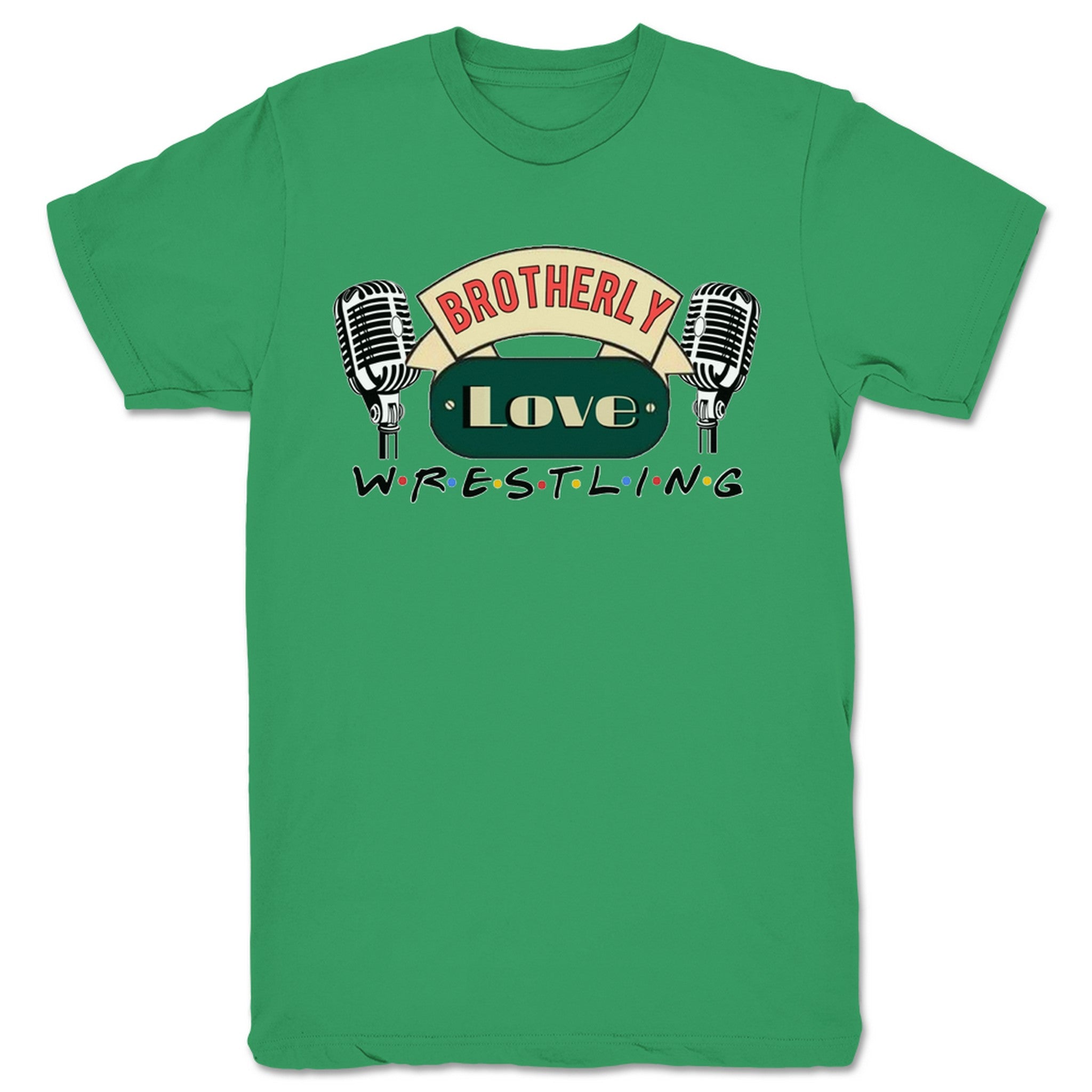 Brotherly Love Wrestling Friends BLW Logo Unisex Tee Kelly Green