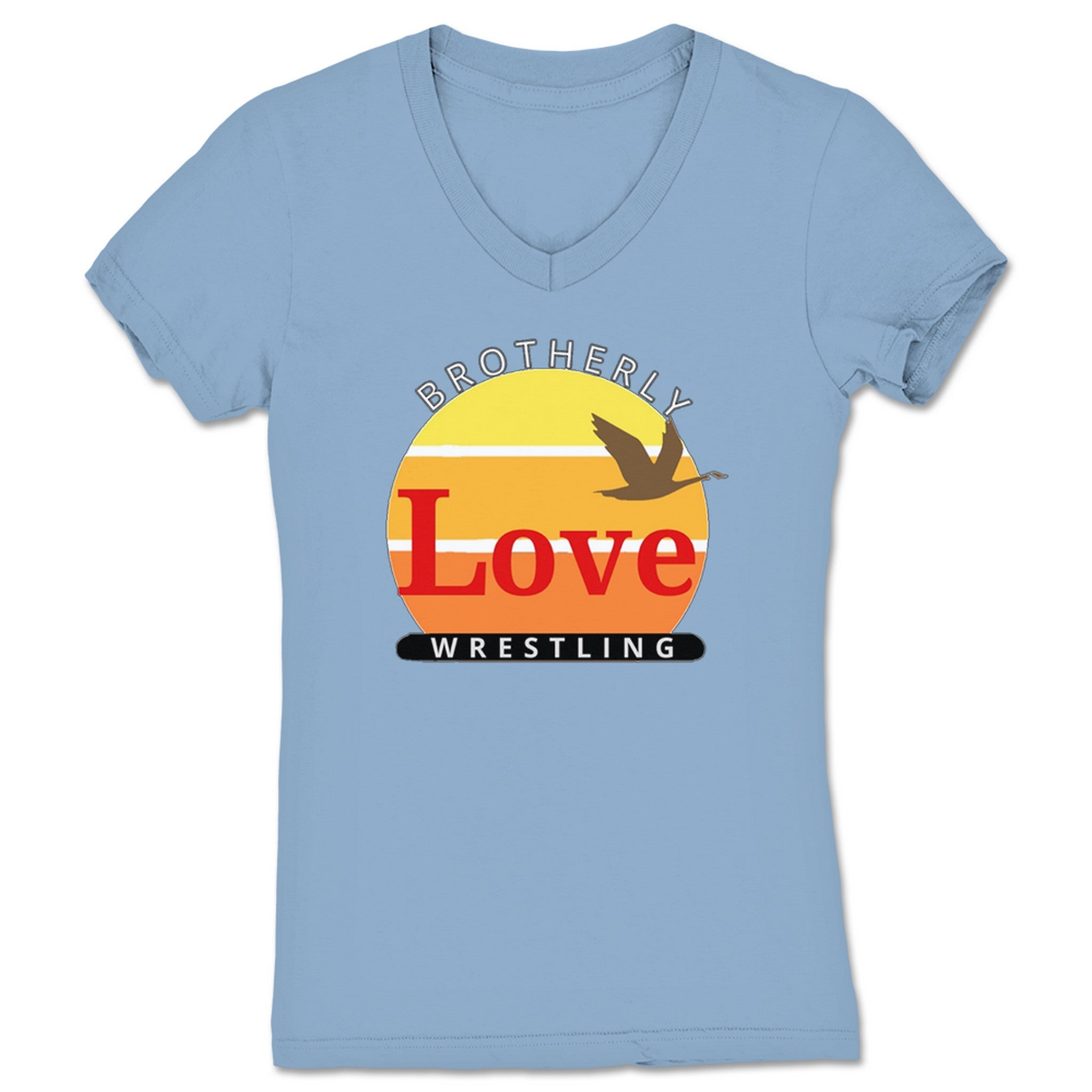 Brotherly Love Wrestling Gotta Have BLW Women's V-Neck Baby Blue