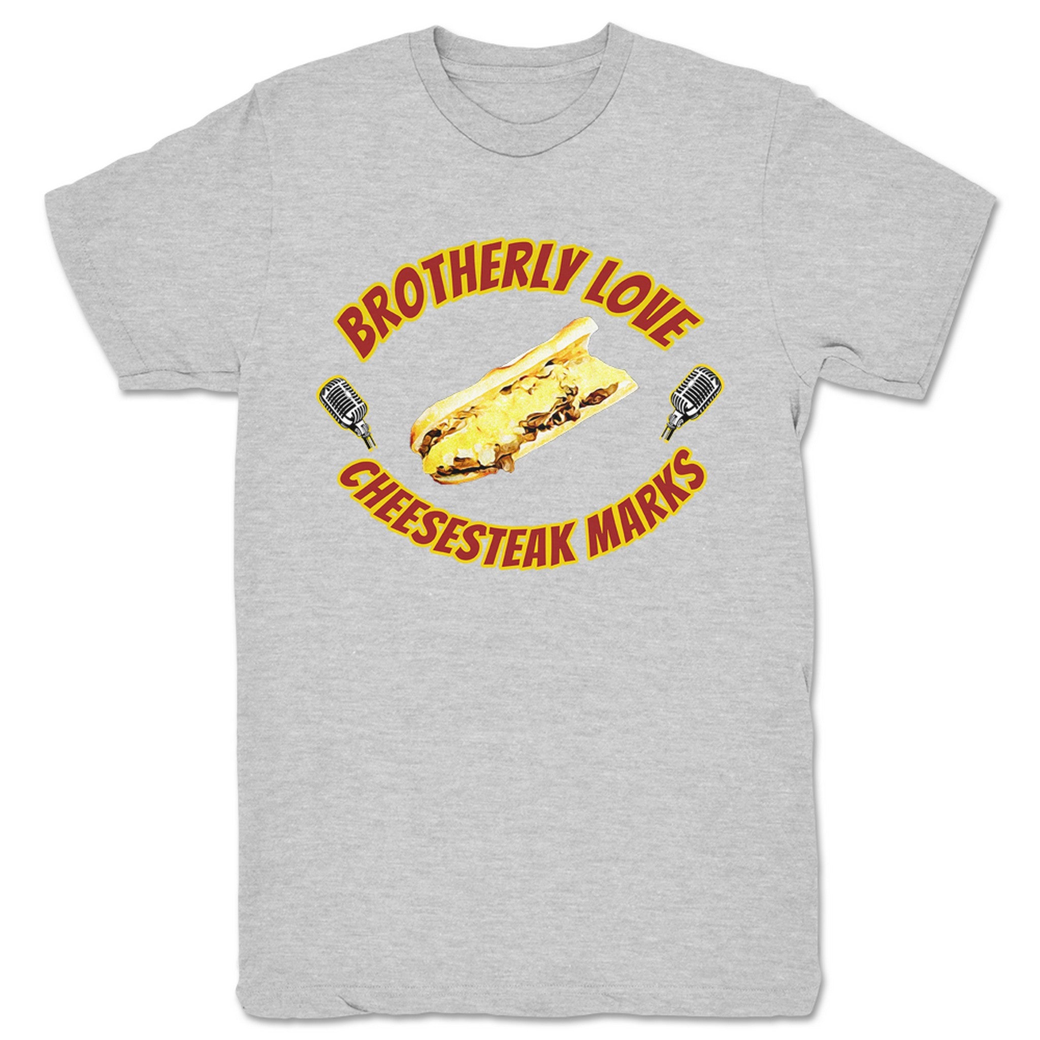 Brotherly Love Wrestling Philly Cheesesteak Marks Unisex Tee Heather Grey