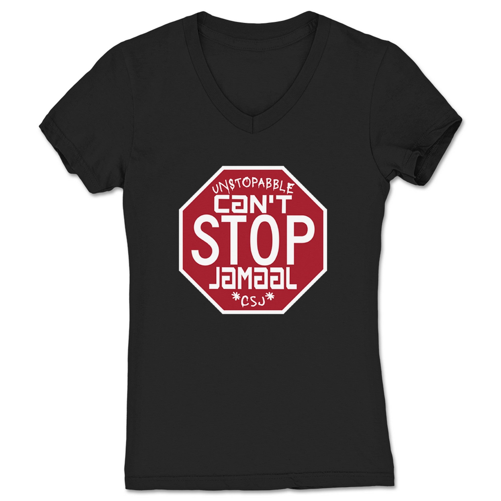 CSJ CSJ Stop Sign 2.0 Women's V-Neck Black
