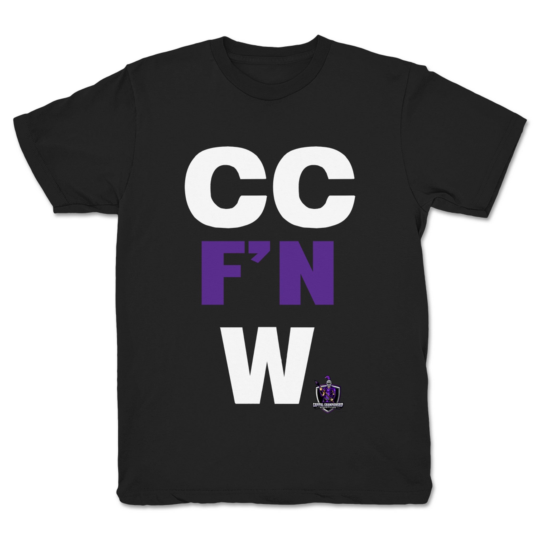 Capital Championship Wrestling CC F'N W Youth Tee Black