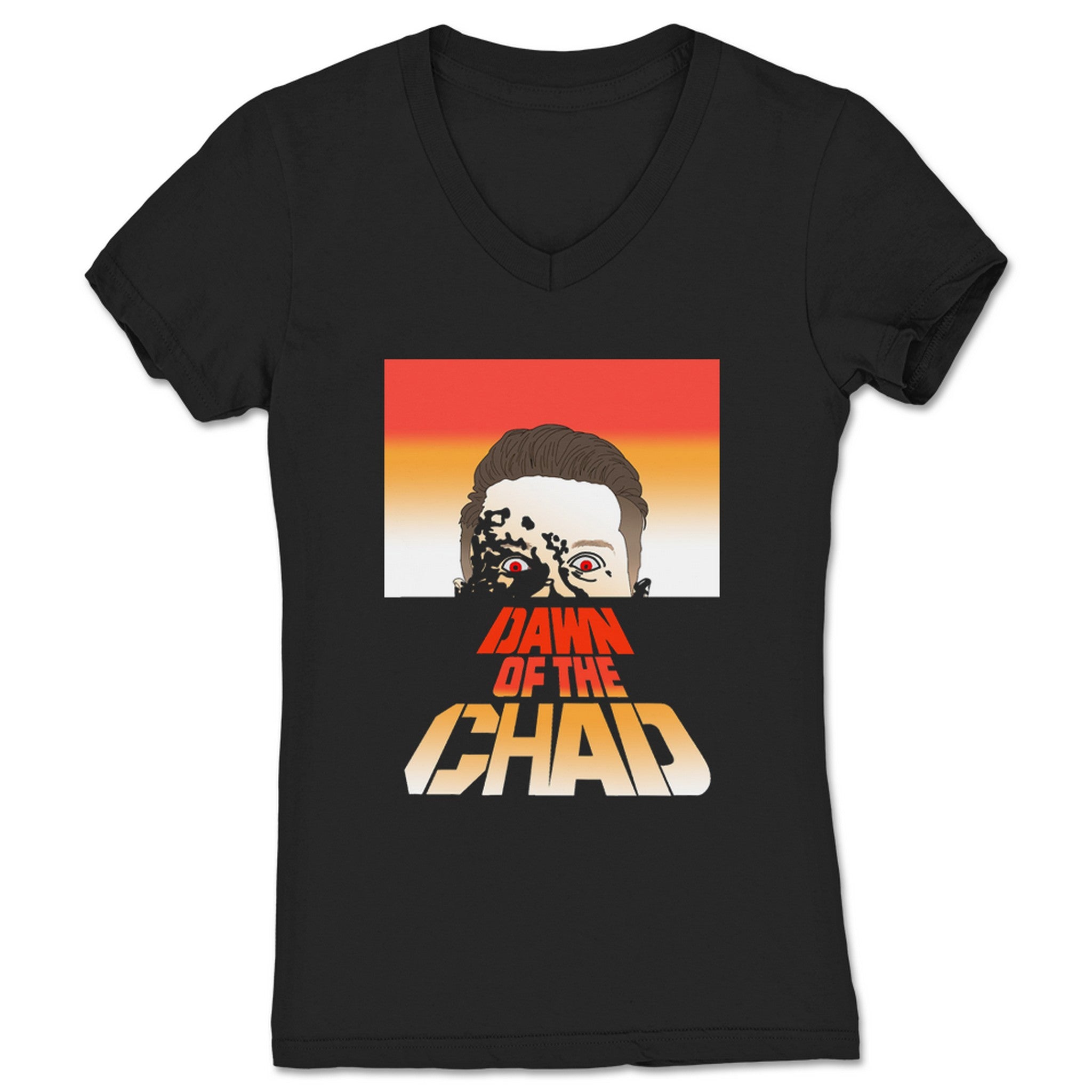 Chad Lennex Dawn of the Chad Women's V-Neck Black