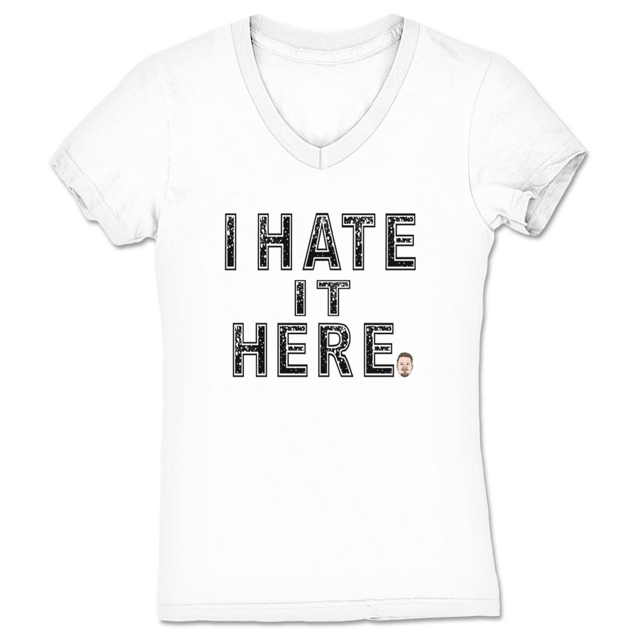 Chad Lennex I Hate It Here Women's V-Neck White
