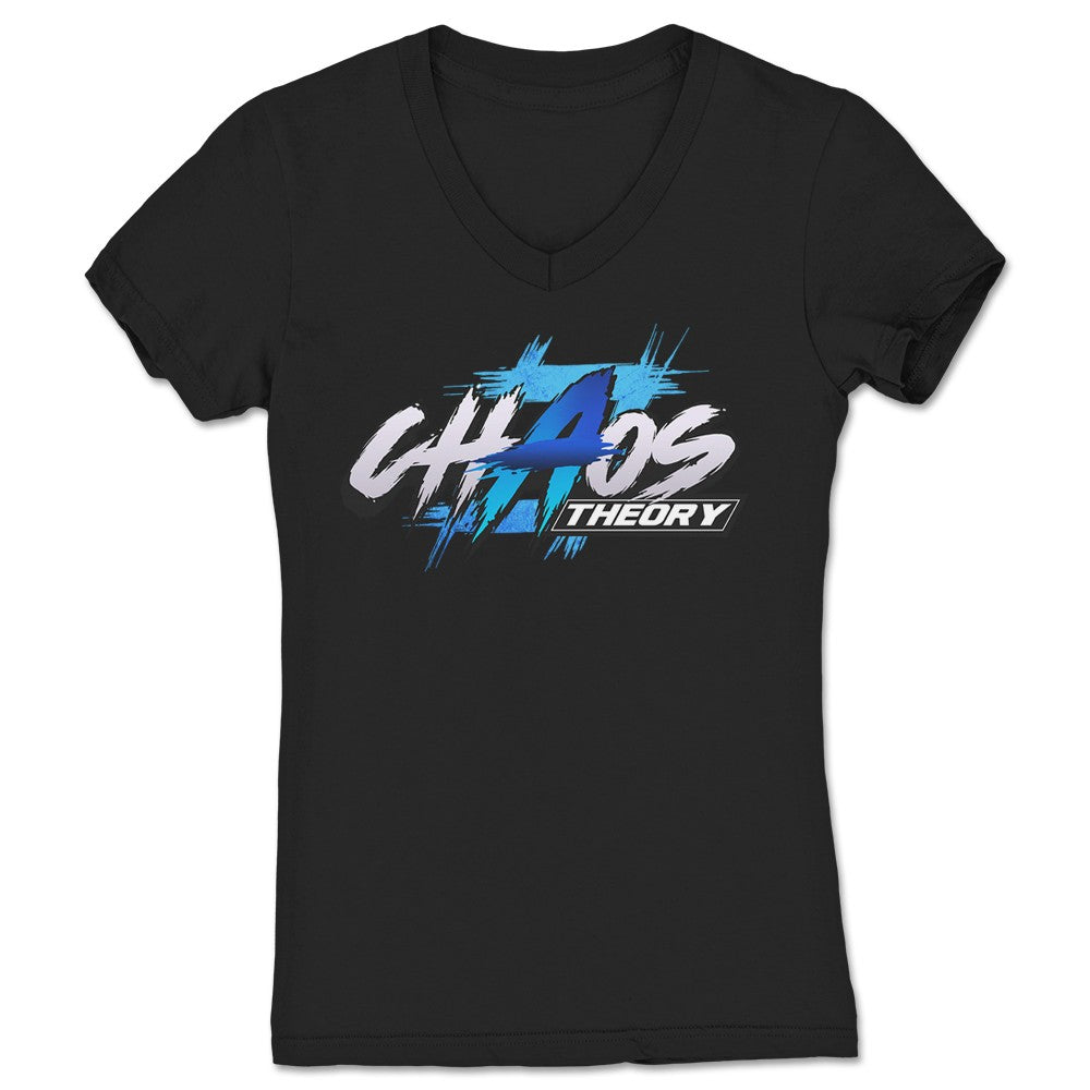 Chaos Theory Podcast Chaos Theory Women's V-Neck Black