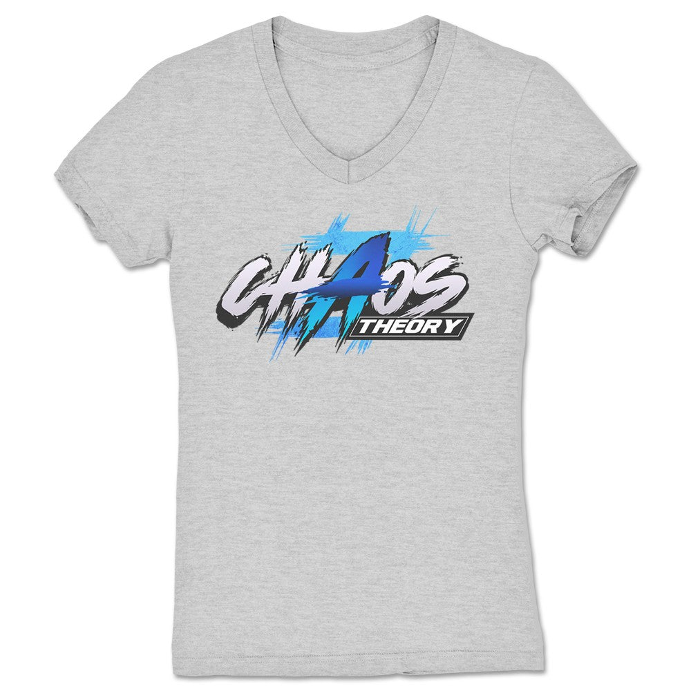 Chaos Theory Podcast Chaos Theory Women's V-Neck Heather Grey
