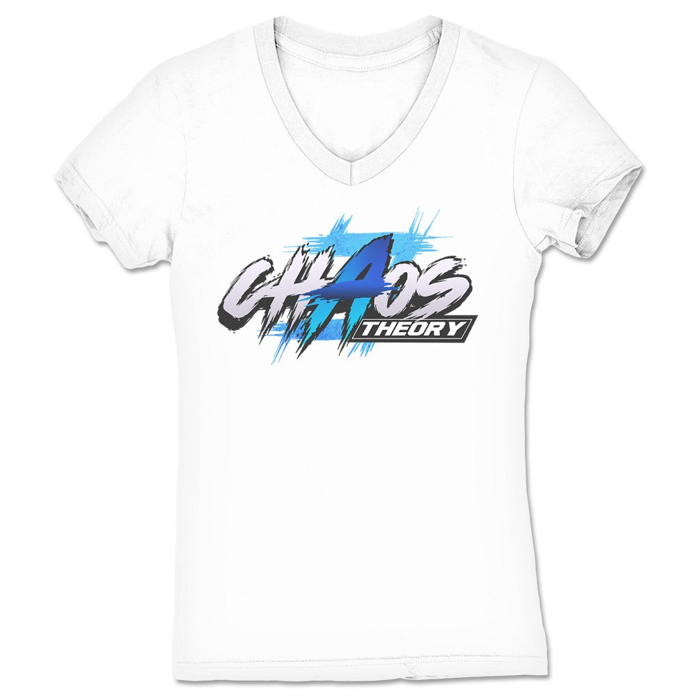 Chaos Theory Podcast Chaos Theory Women's V-Neck White
