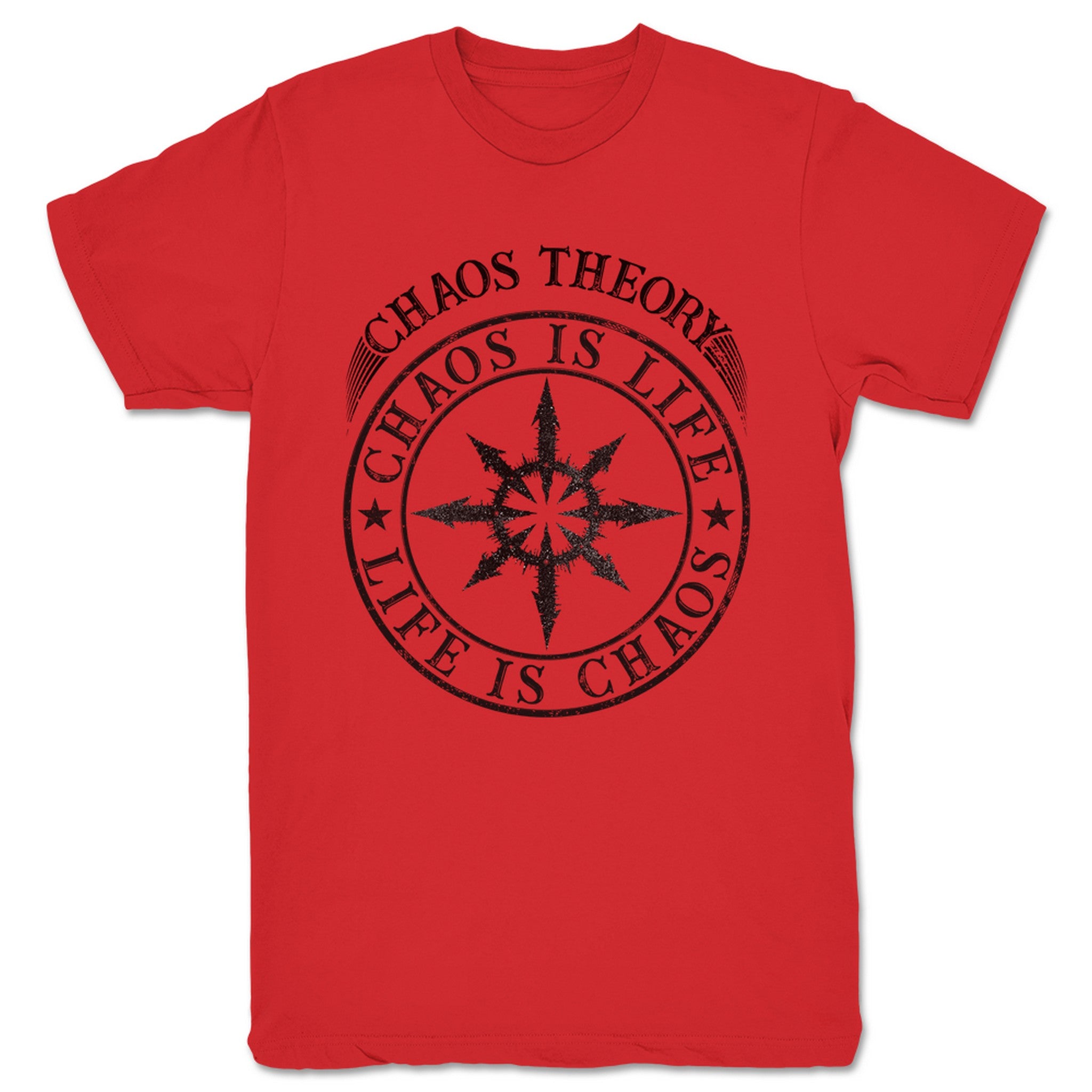 Chaos Theory Podcast Life Is Chaos Unisex Tee Red