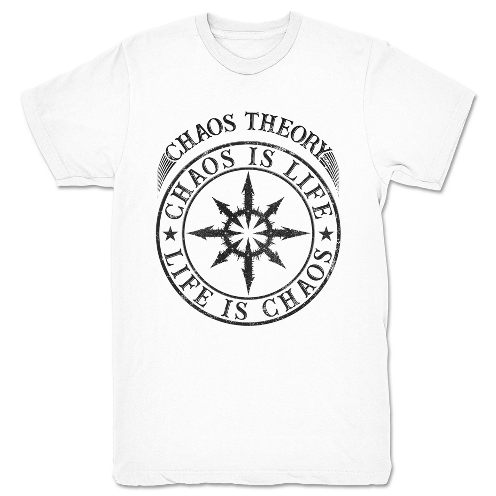 Chaos Theory Podcast Life Is Chaos Unisex Tee White