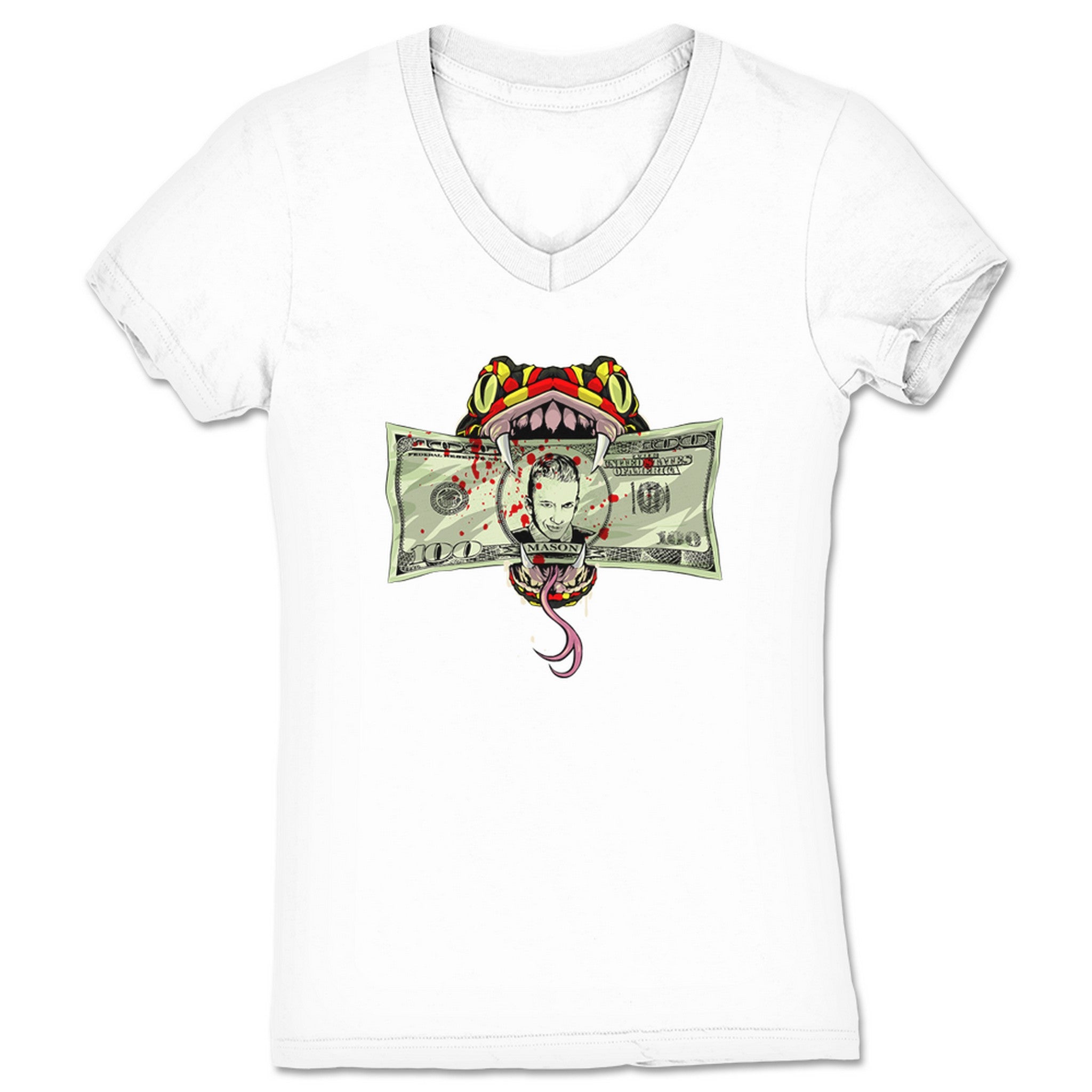 Charles Mason Kill a Fellow Women's V-Neck White