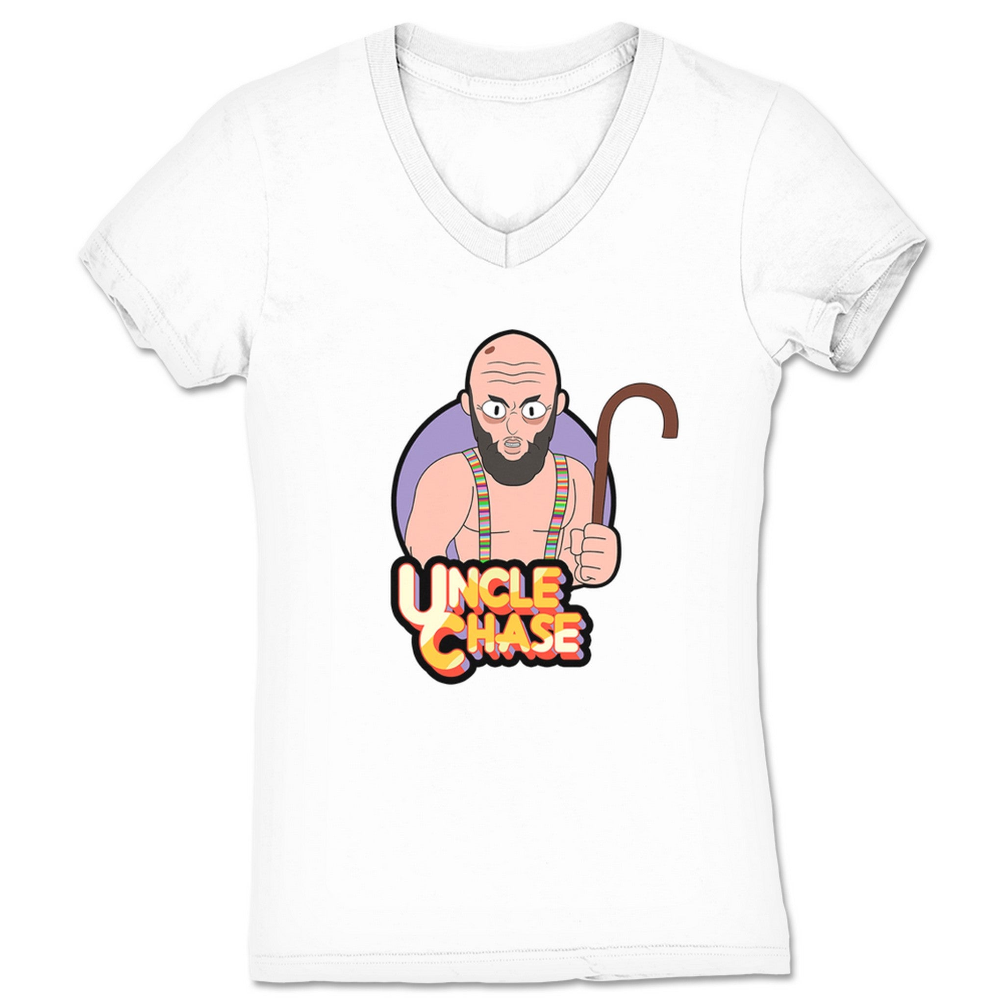 Chase Burnett Uncle Universe Women's V-Neck White