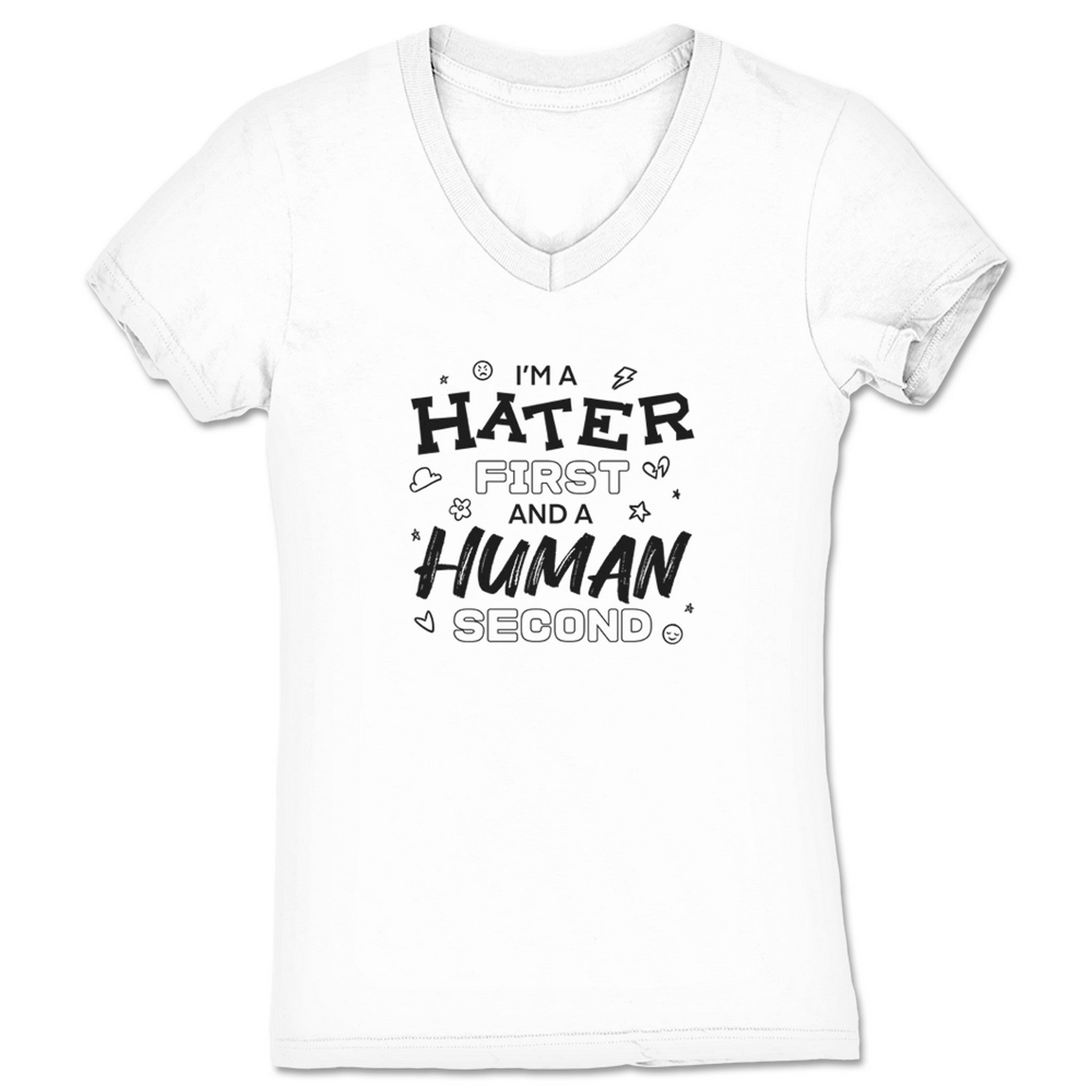 Cher Delaware Hater Before Human Women's V-Neck White