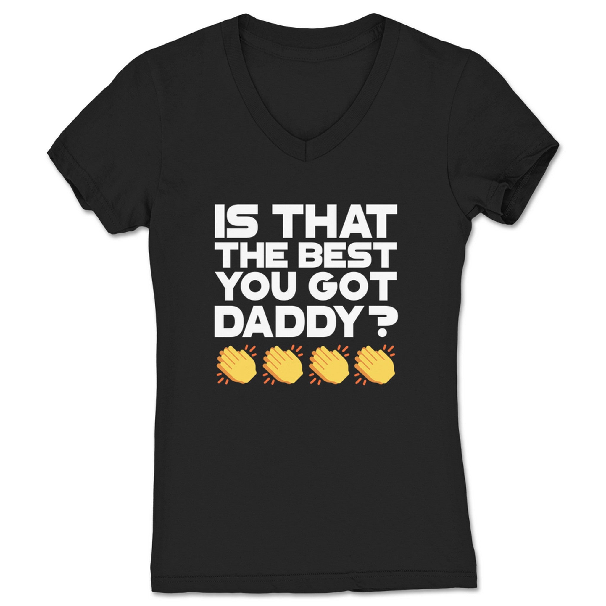 Chops, Kicks, and Nearfalls Daddy's Best Women's V-Neck Black