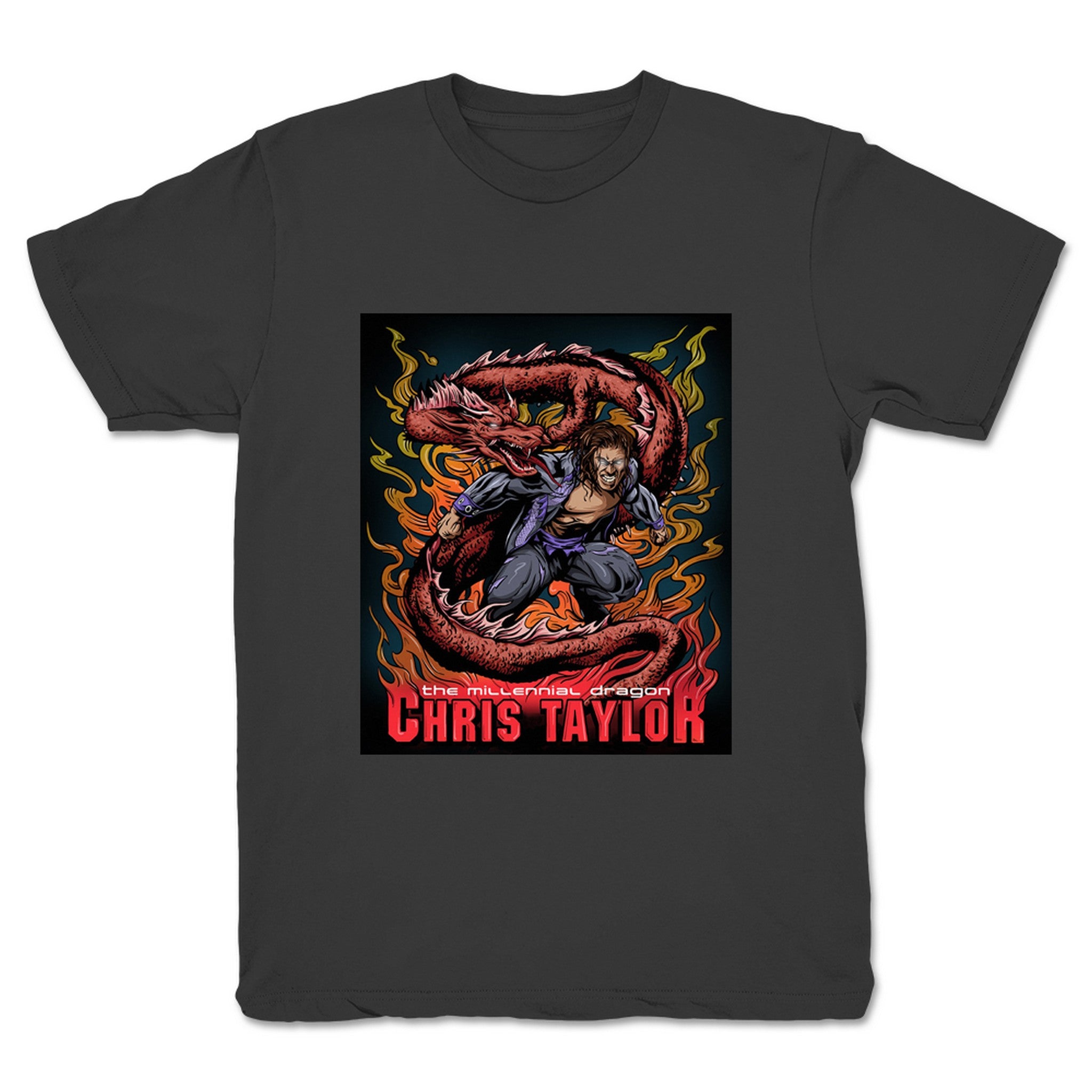 Chris Taylor Fury of the Dragon Youth Tee Dark Grey