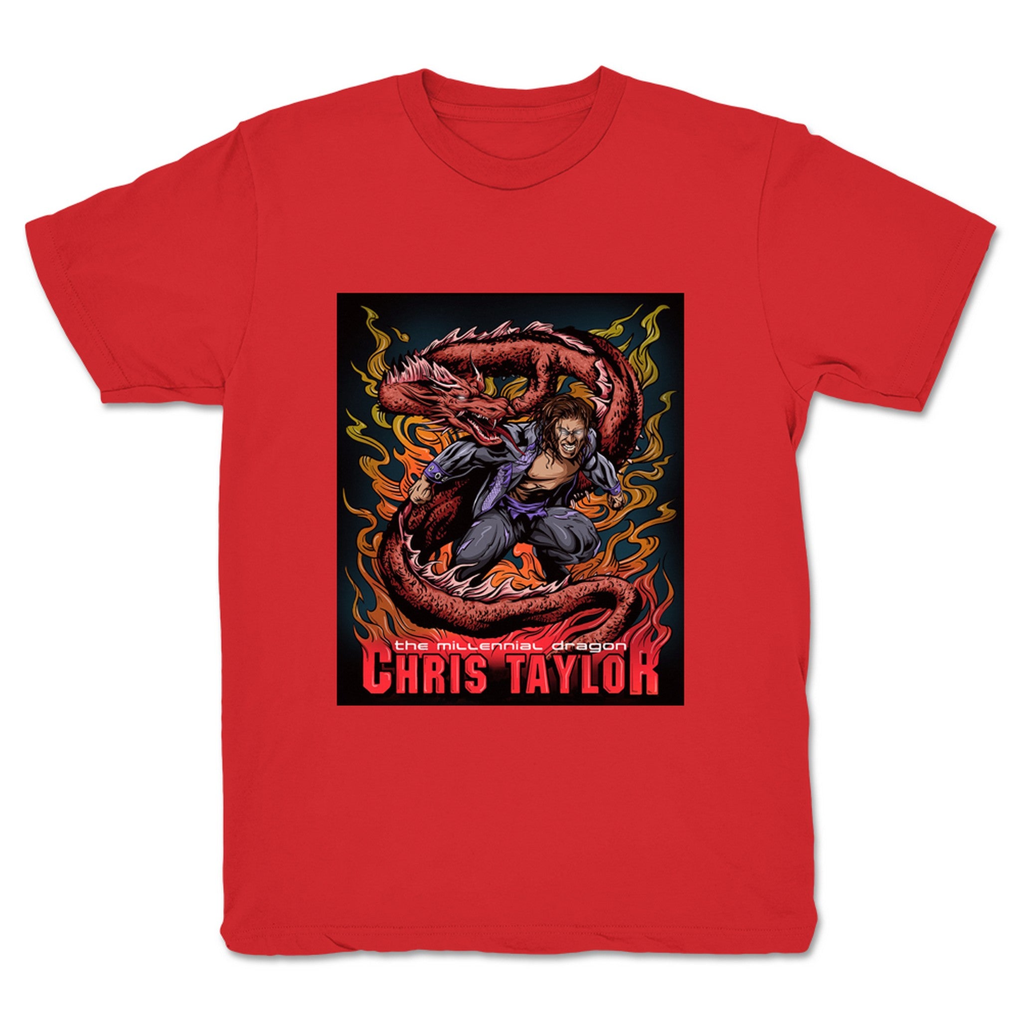 Chris Taylor Fury of the Dragon Youth Tee Red