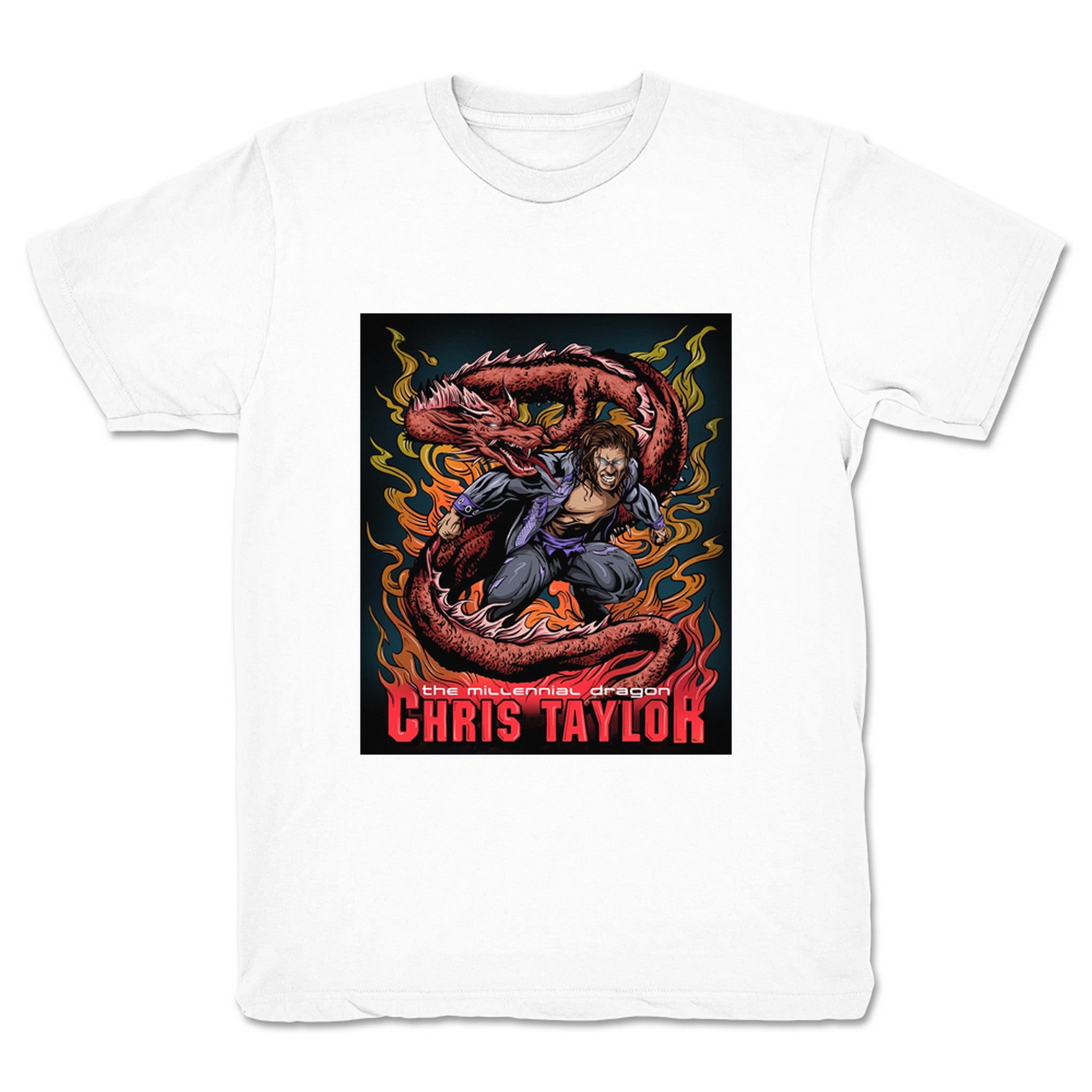 Chris Taylor Fury of the Dragon Youth Tee White