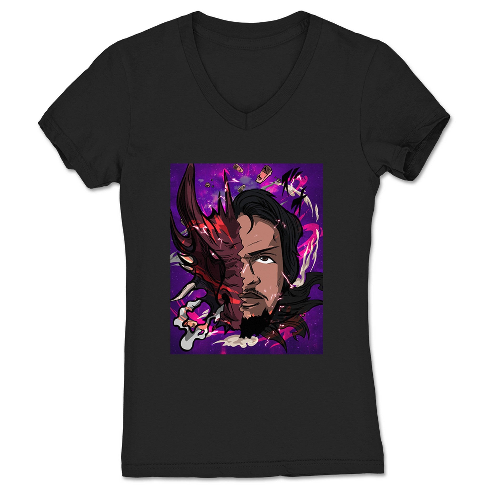 Chris Taylor Millennial Dragon Women's V-Neck Black