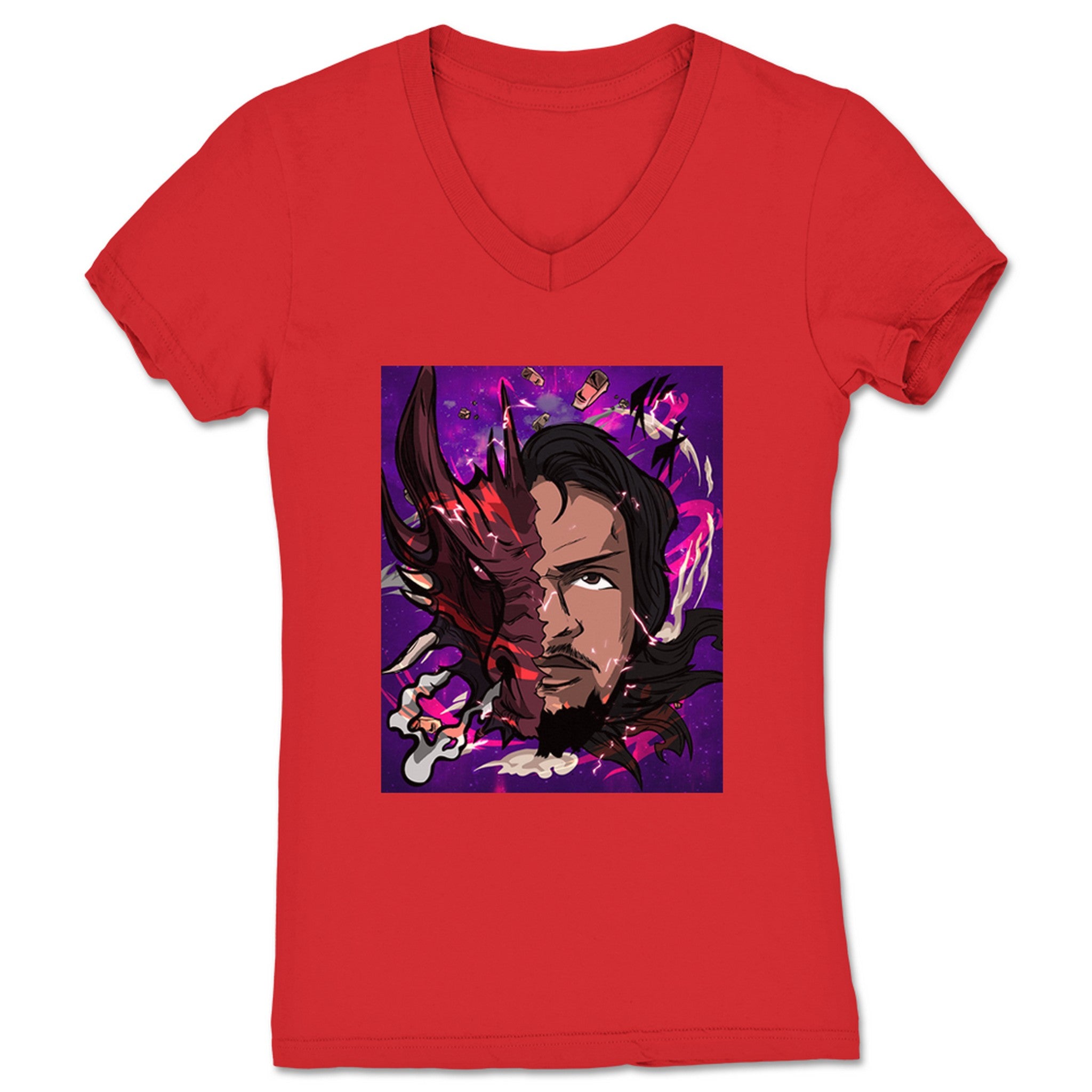 Chris Taylor Millennial Dragon Women's V-Neck Red