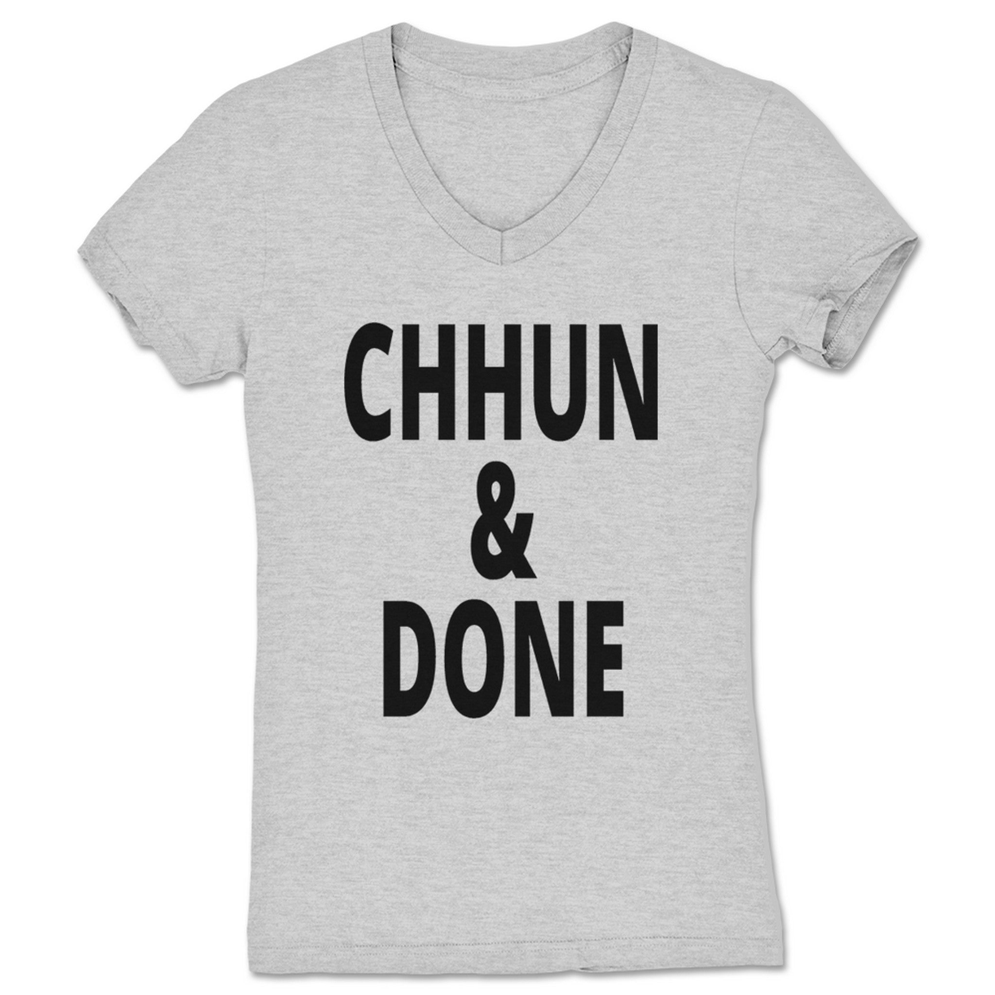 Cody Chhun Chhun & Done Women's V-Neck Heather Grey