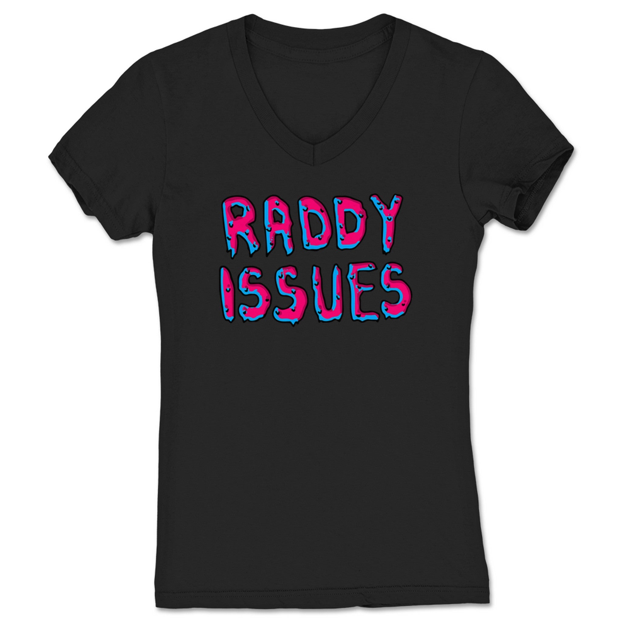 Cole Radrick RADDY ISSUES Women's V-Neck Black