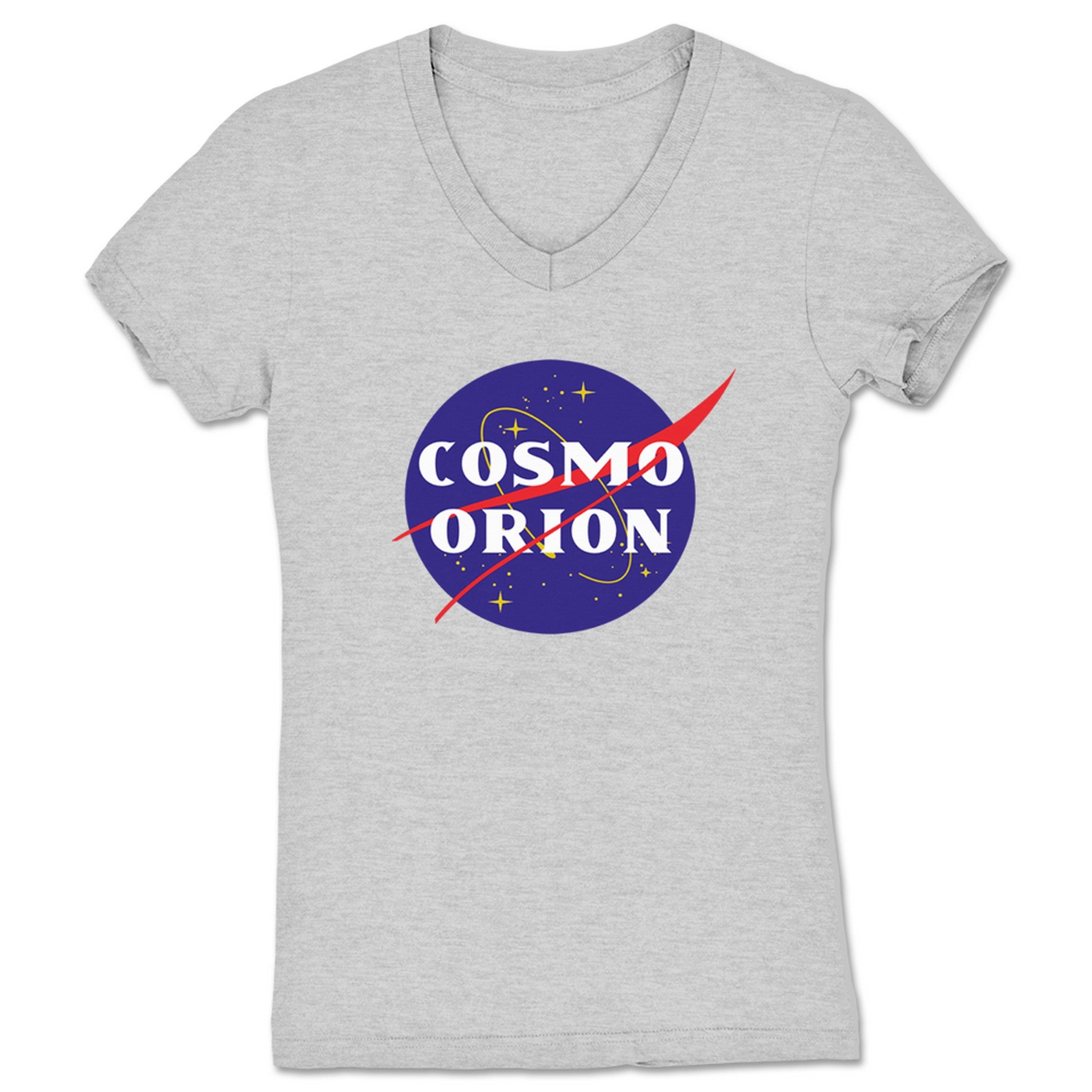 Cosmo Orion Orion Logo Women's V-Neck Heather Grey