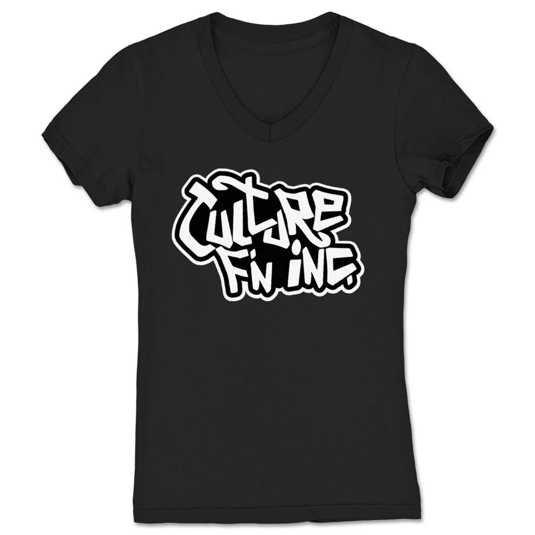 Culture Inc. Culture F'n Inc Women's V-Neck Black